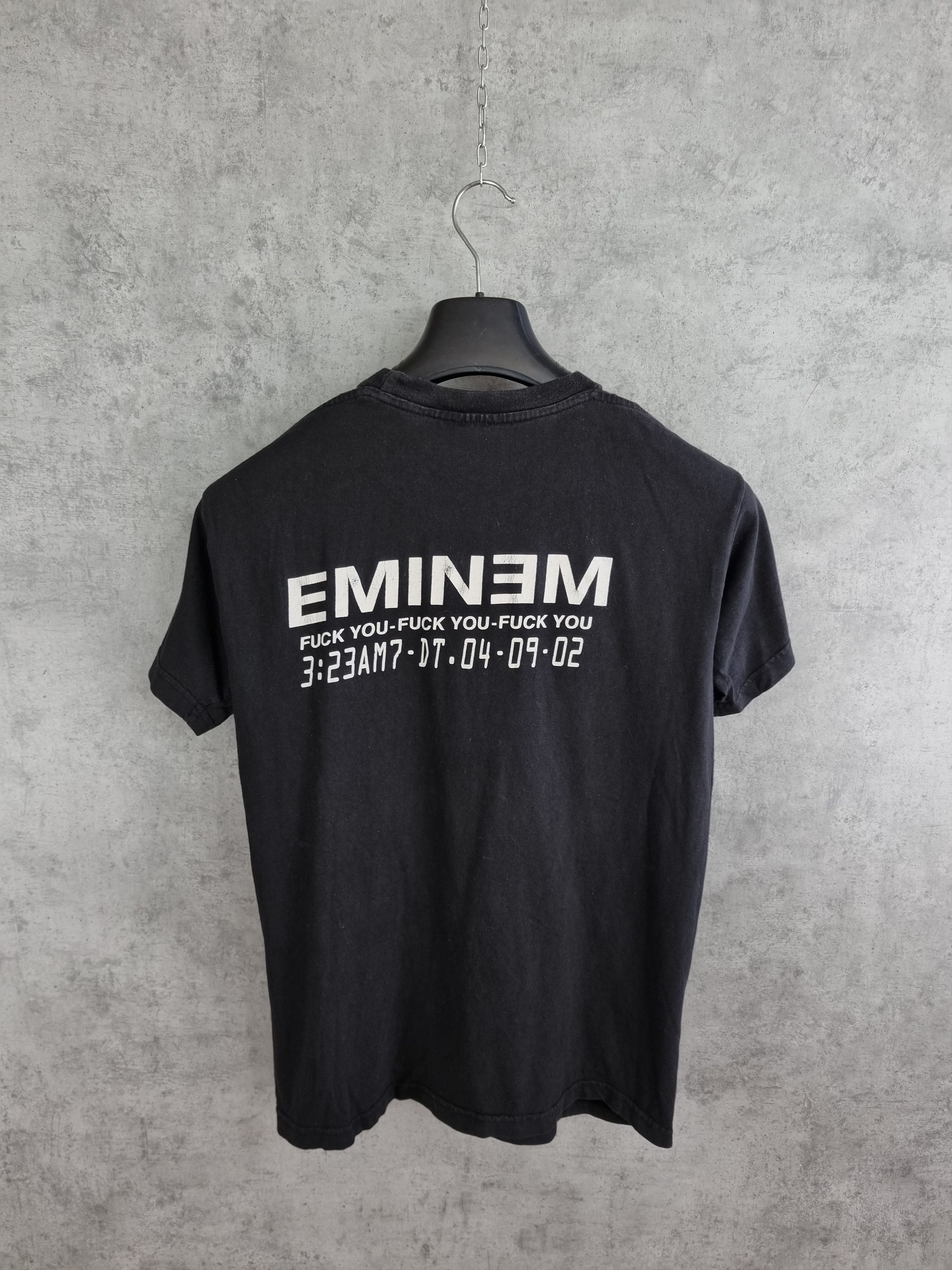 Eminem × Rap Tees × Vintage 2002 EMINEM FUCK YOU Vintage Rap Hip Hop Tee Shirt Size US M / EU 48-50 / 2 - 2 Thumbnail