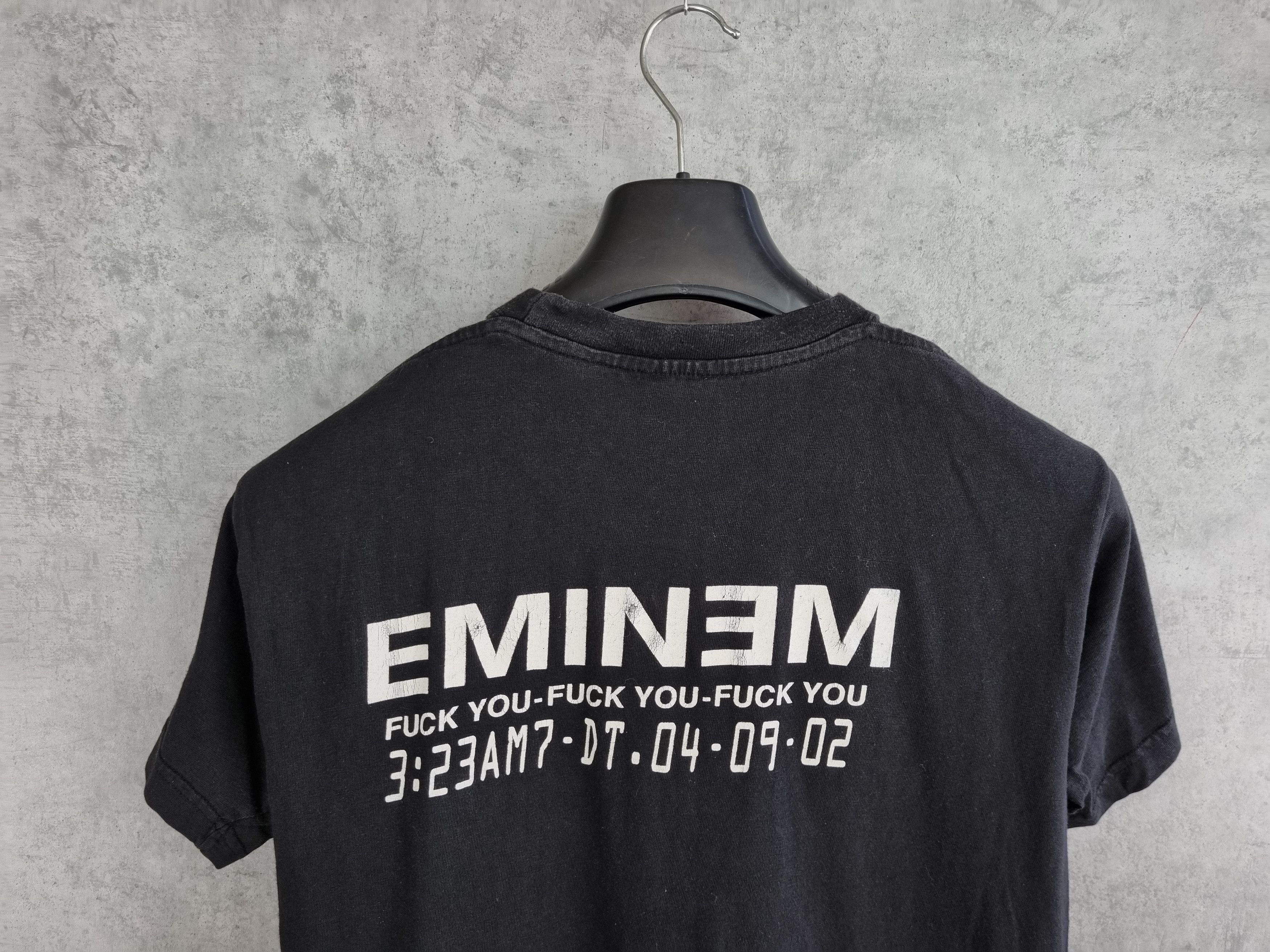 Eminem × Rap Tees × Vintage 2002 EMINEM FUCK YOU Vintage Rap Hip Hop Tee Shirt Size US M / EU 48-50 / 2 - 8 Thumbnail