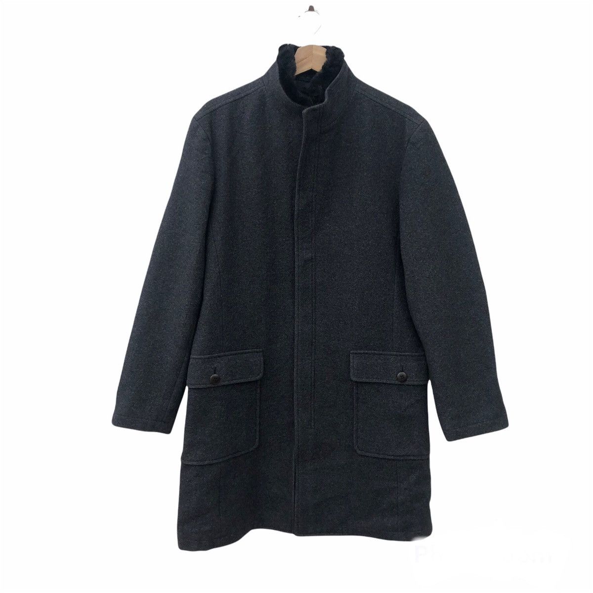 Japanese Brand LONG JACKET WOOL INED HOMME INSPIRED BY YOHJI YAMAMOTO Size US M / EU 48-50 / 2 - 1 Thumbnail