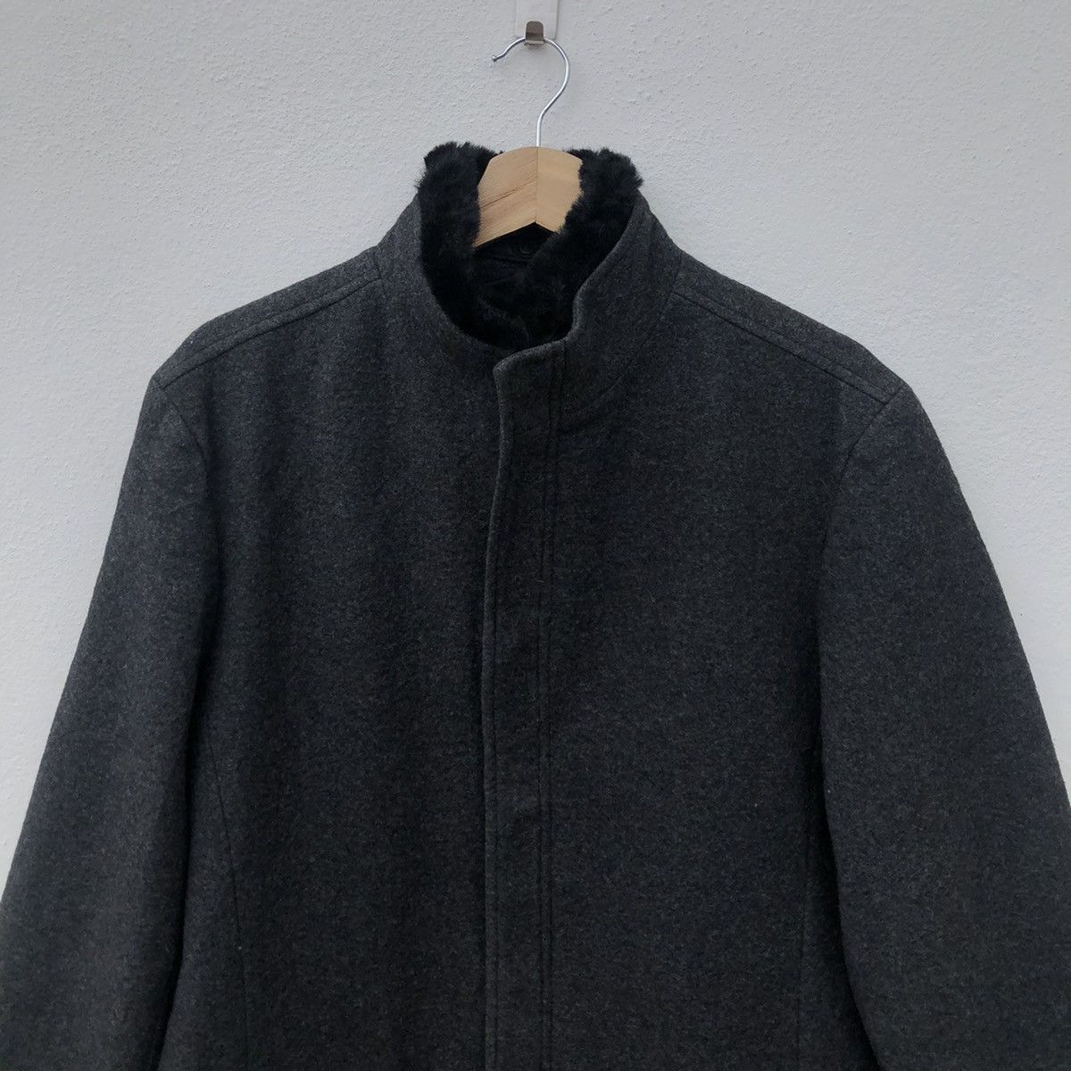 Japanese Brand LONG JACKET WOOL INED HOMME INSPIRED BY YOHJI YAMAMOTO Size US M / EU 48-50 / 2 - 3 Thumbnail