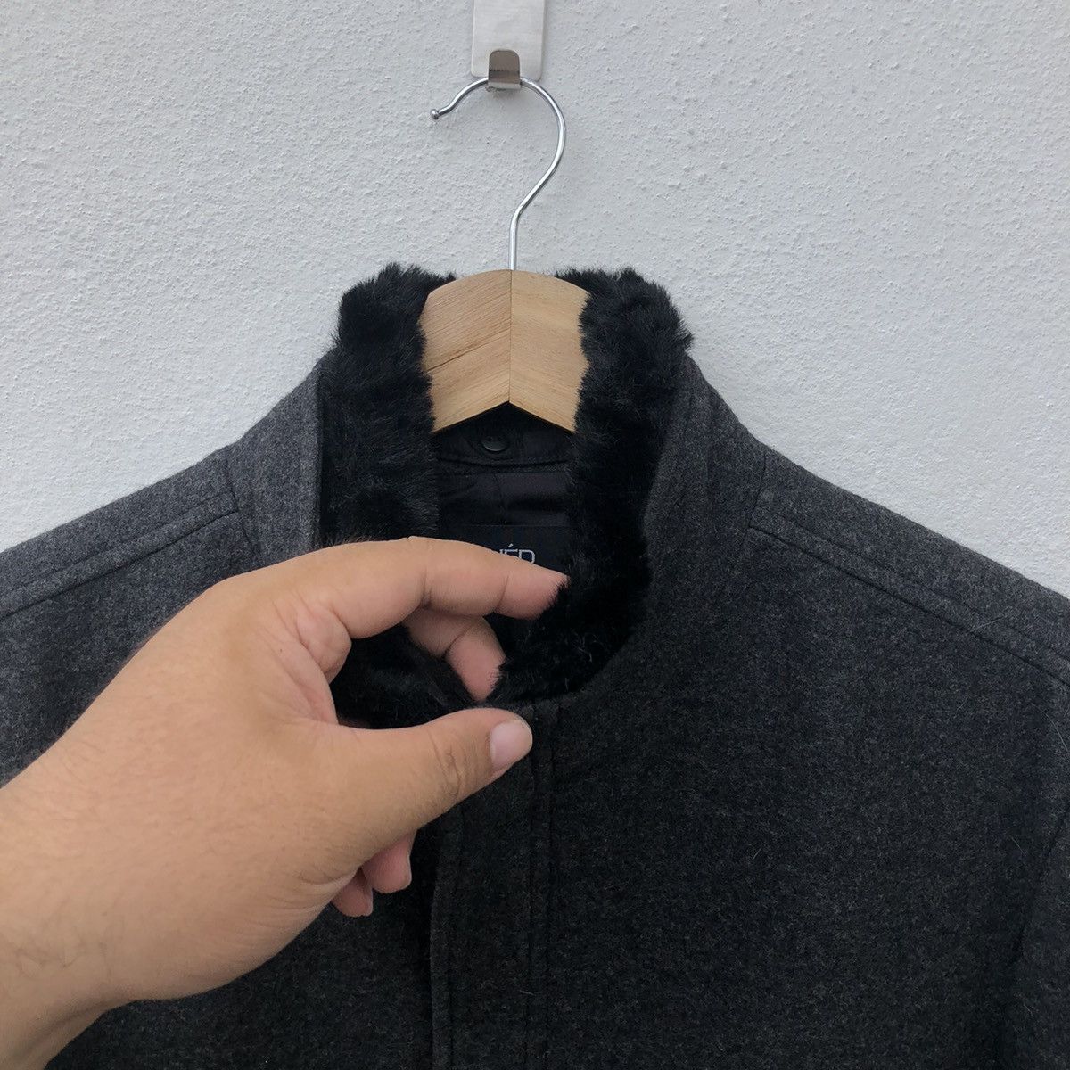 Japanese Brand LONG JACKET WOOL INED HOMME INSPIRED BY YOHJI YAMAMOTO Size US M / EU 48-50 / 2 - 5 Thumbnail