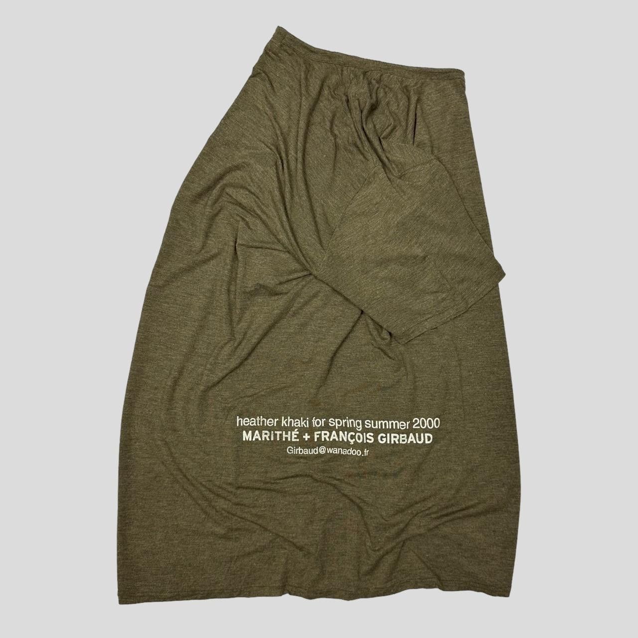 Marithe + Francois Girbaud M+FG SS 2000 Heather Khaki Logo T-shirt - XL (L) Size US L / EU 52-54 / 3 - 1 Thumbnail