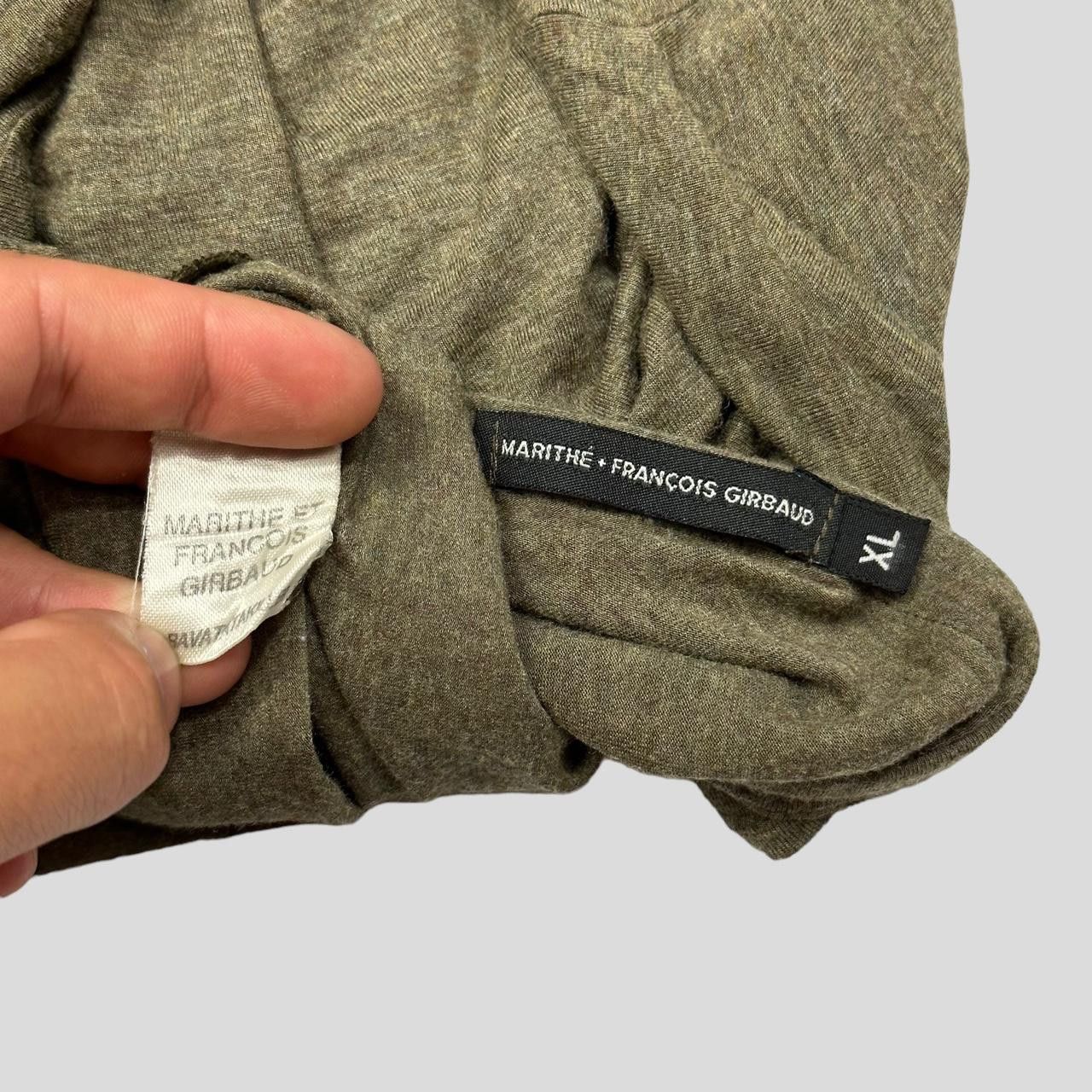 Marithe + Francois Girbaud M+FG SS 2000 Heather Khaki Logo T-shirt - XL (L) Size US L / EU 52-54 / 3 - 4 Thumbnail