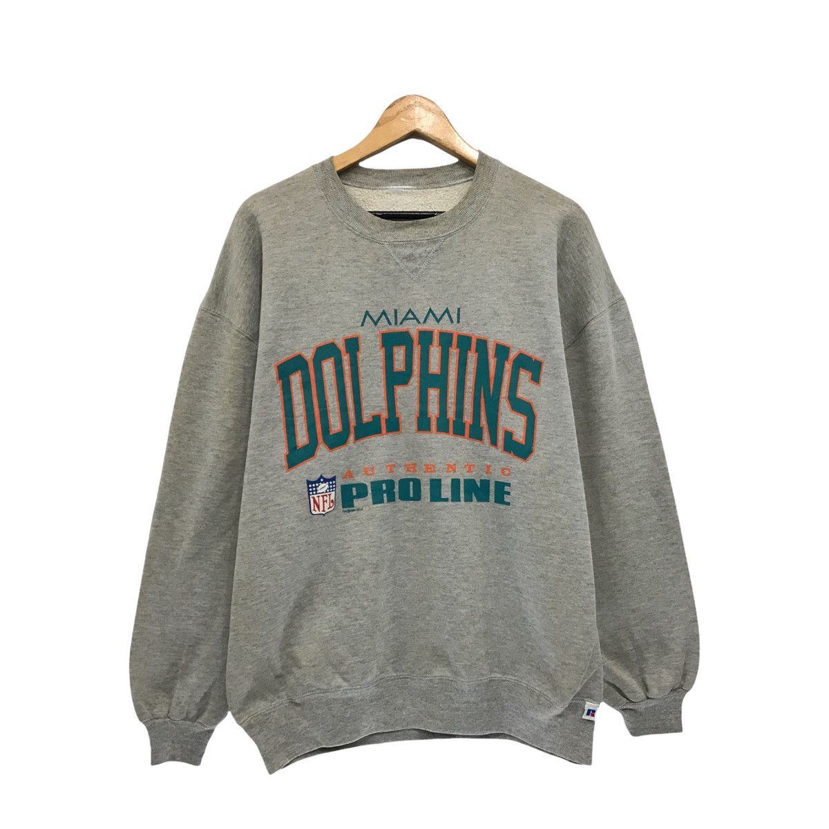 Russell Athletic Vintage Miami Dolphins NFL Football Team Sweatshirt Size US L / EU 52-54 / 3 - 1 Thumbnail