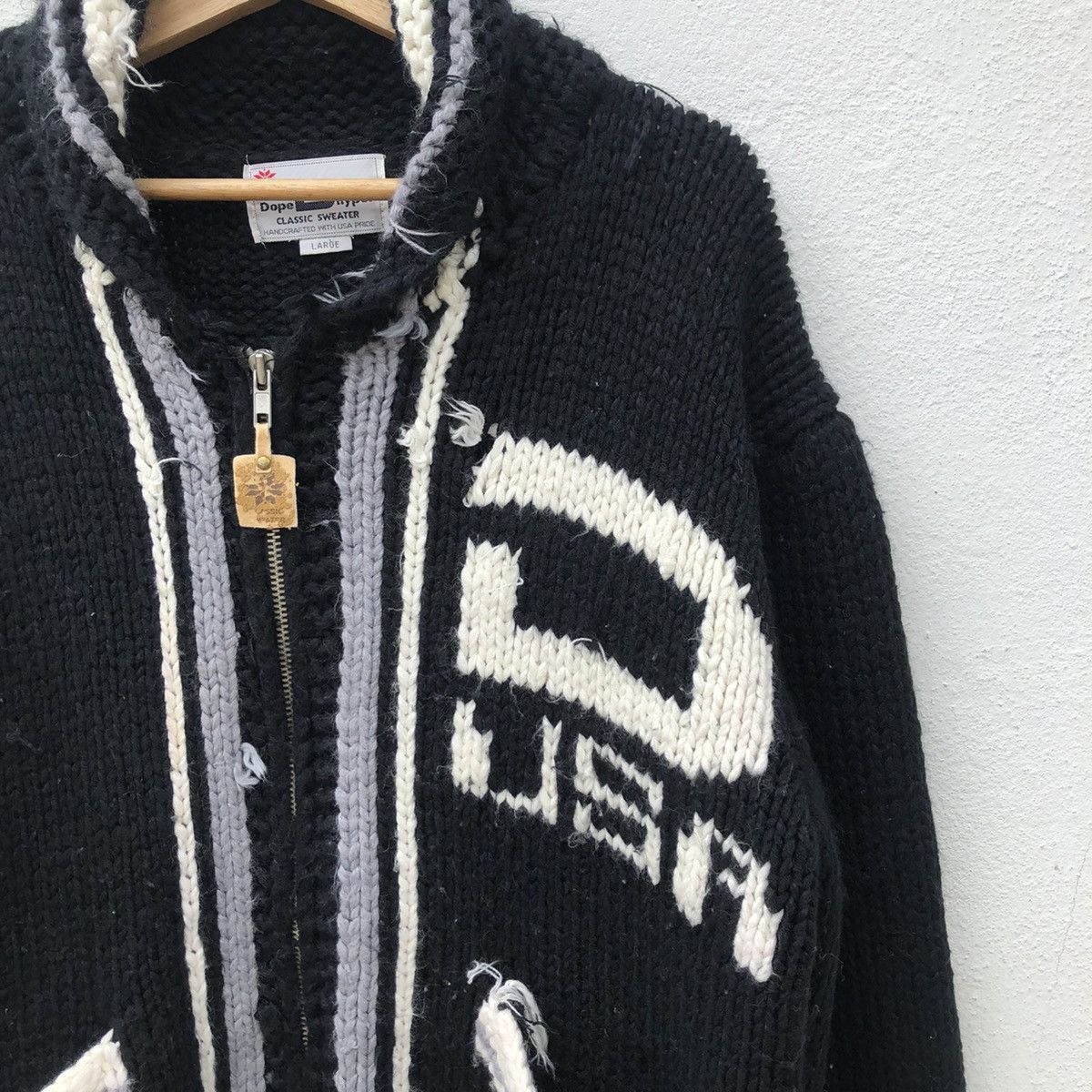 Hysteric Glamour VINTAGE KNITWEAR DOPE HYPER HANDCRAFTED WITH USA PRIDE Size US L / EU 52-54 / 3 - 3 Thumbnail
