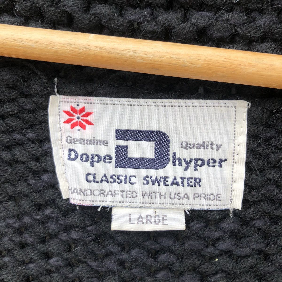 Hysteric Glamour VINTAGE KNITWEAR DOPE HYPER HANDCRAFTED WITH USA PRIDE Size US L / EU 52-54 / 3 - 12 Thumbnail