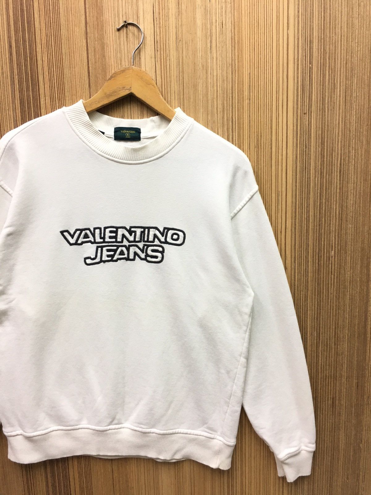 Designer × Valentino × Vintage Vintage Valentino Jeans Big Logo Sweatshirt Size US M / EU 48-50 / 2 - 4 Thumbnail