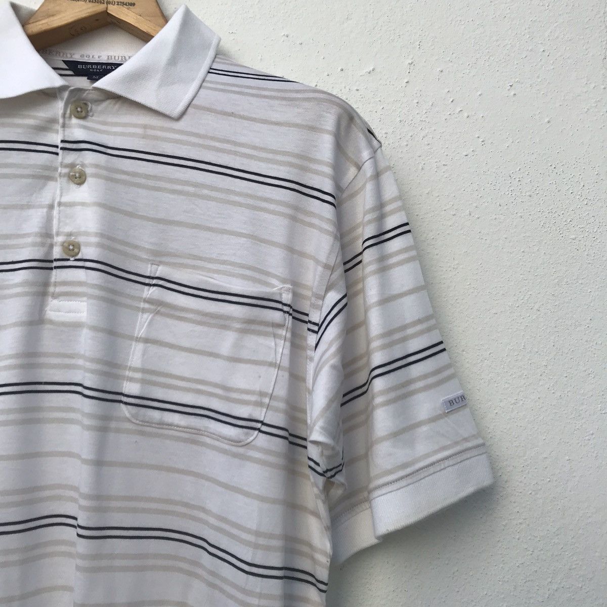 Burberry 💥LAST DROP BEFORE GONE💥Burberry Polo Stripe Nice Design Size US M / EU 48-50 / 2 - 5 Thumbnail