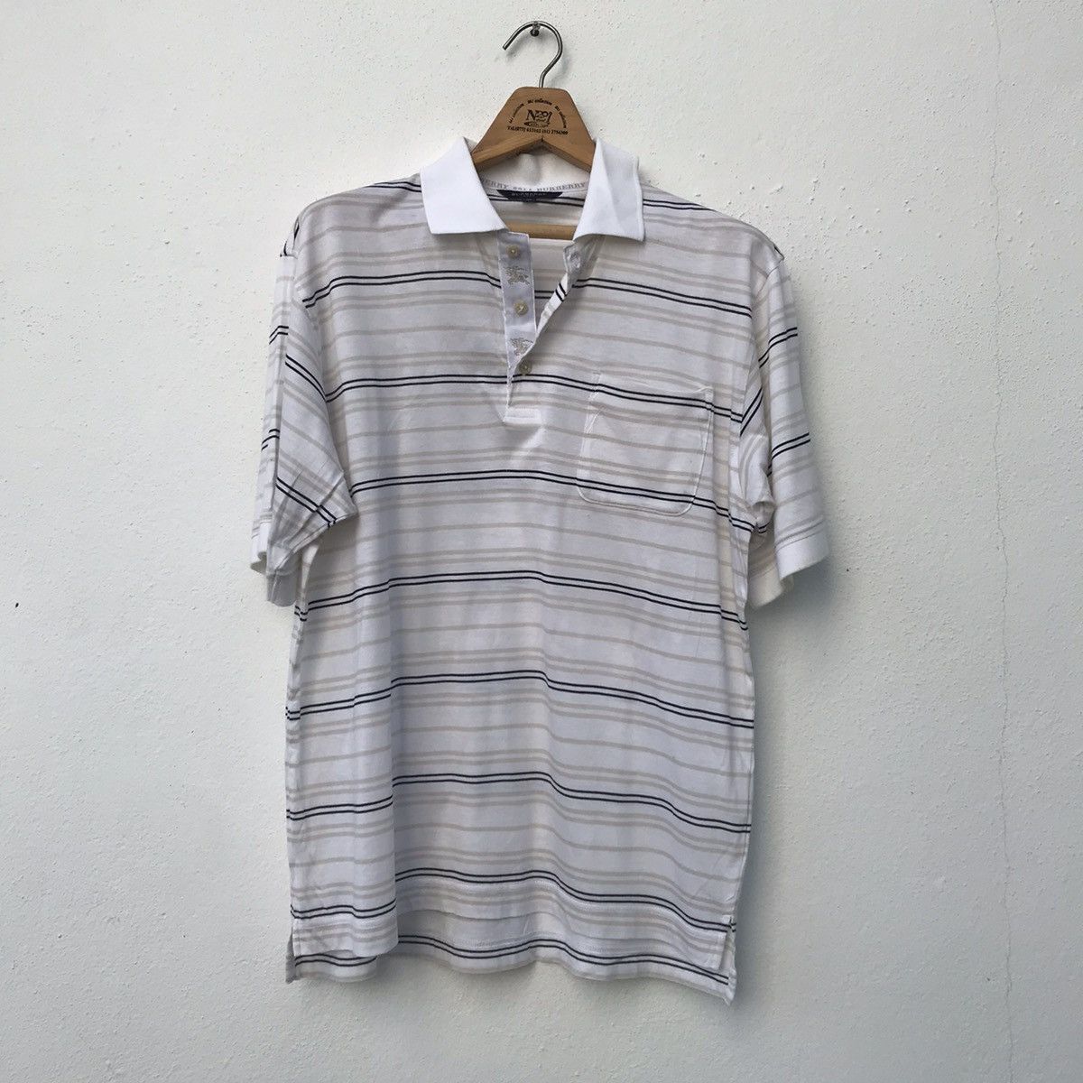 Burberry 💥LAST DROP BEFORE GONE💥Burberry Polo Stripe Nice Design Size US M / EU 48-50 / 2 - 14 Thumbnail
