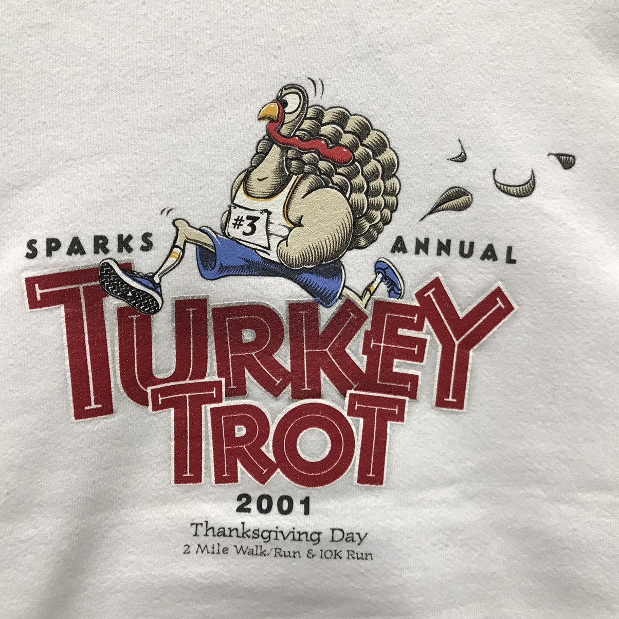 USA Olympics × Vintage Vintage Turkey Trot Marathon Sport Sweatshirt Size US L / EU 52-54 / 3 - 2 Thumbnail