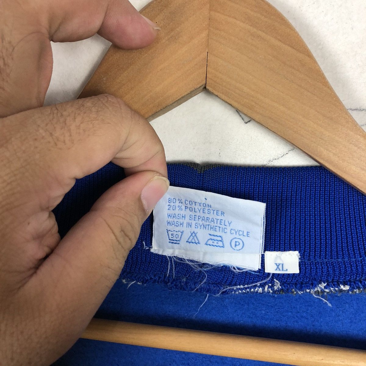 Japanese Brand LIGHT CARDIGAN SLAZENGER BLUE Size US XL / EU 56 / 4 - 5 Thumbnail