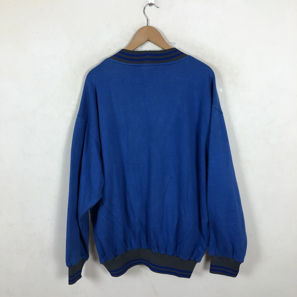 Japanese Brand LIGHT CARDIGAN SLAZENGER BLUE Size US XL / EU 56 / 4 - 8 Thumbnail