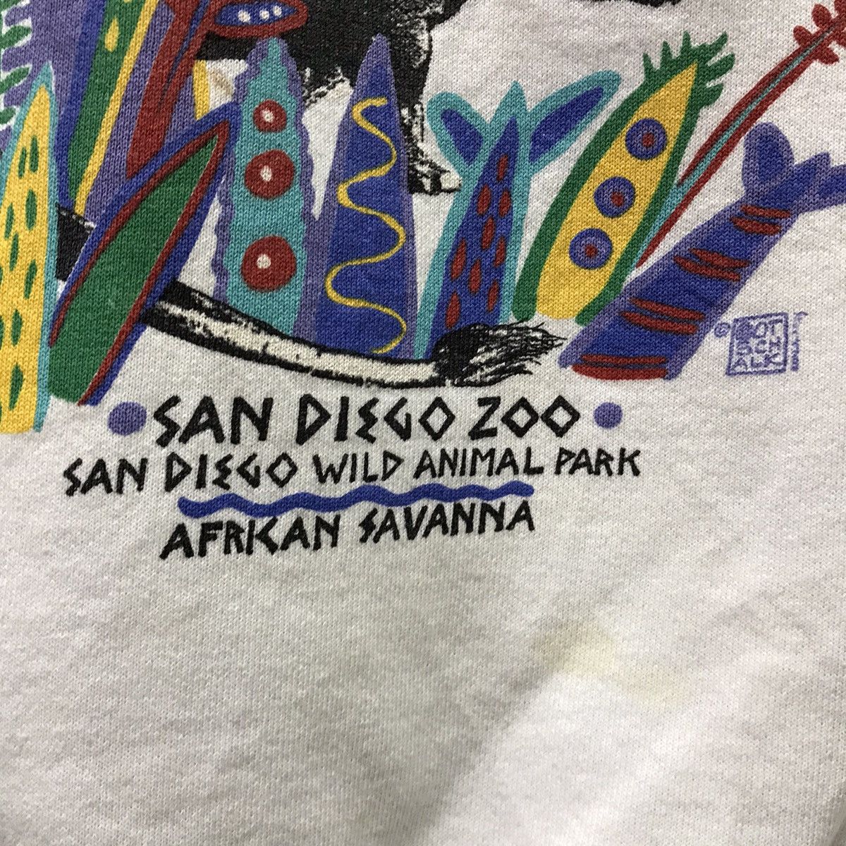 Alice San Diego × Habitat Vintage 80s San Diego Zoo Animal Habitat Safari Sweatshirt Size US M / EU 48-50 / 2 - 6 Thumbnail