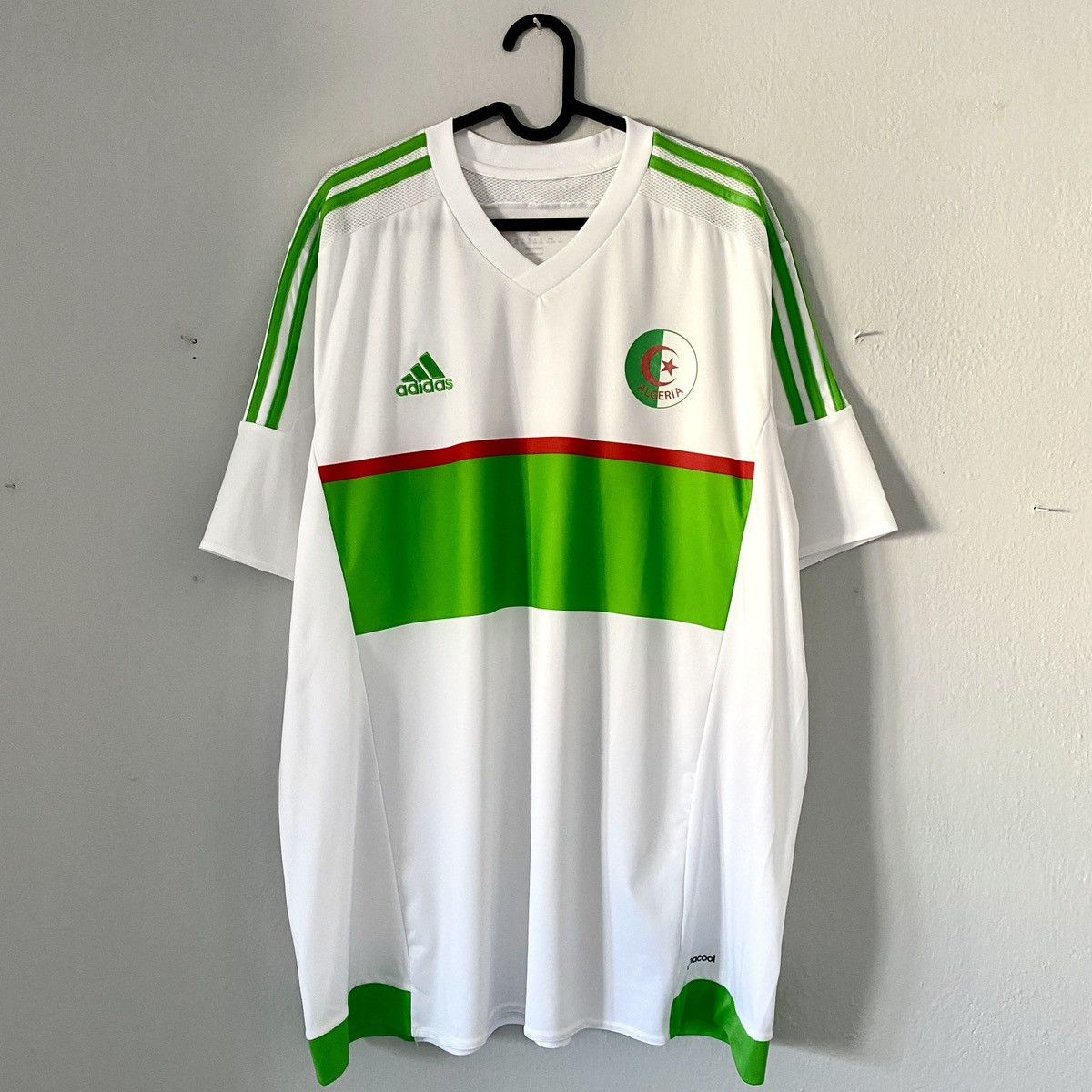 Adidas 2016 2018 Algeria National Team Adidas Home Soccer Jersey Size US XXL / EU 58 / 5 - 2 Thumbnail