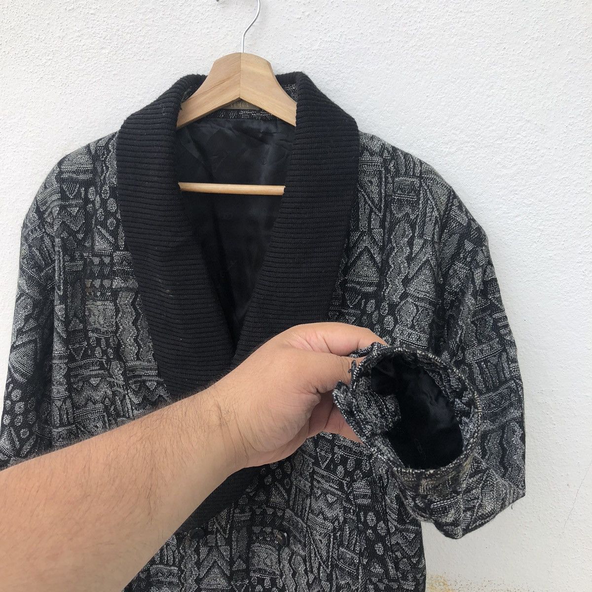Japanese Brand VINTAGE BOMBER STYLE JACKET CIMCA NAVAJO DESIGN Size US L / EU 52-54 / 3 - 6 Thumbnail