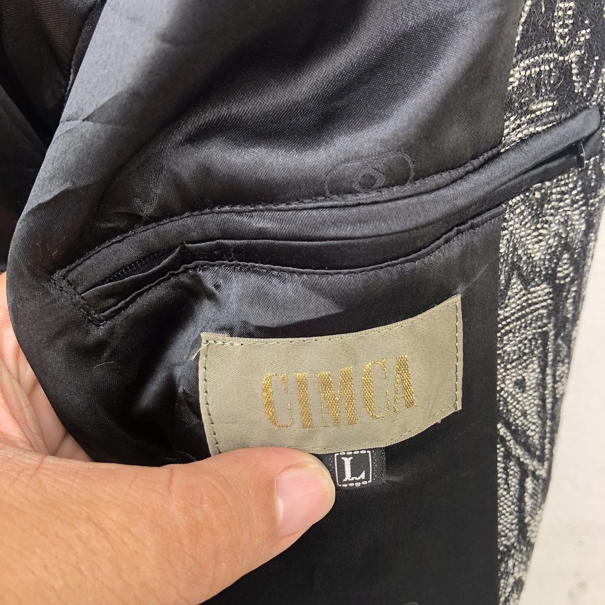 Japanese Brand VINTAGE BOMBER STYLE JACKET CIMCA NAVAJO DESIGN Size US L / EU 52-54 / 3 - 13 Thumbnail