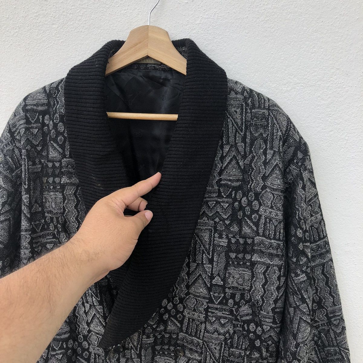 Japanese Brand VINTAGE BOMBER STYLE JACKET CIMCA NAVAJO DESIGN Size US L / EU 52-54 / 3 - 5 Thumbnail