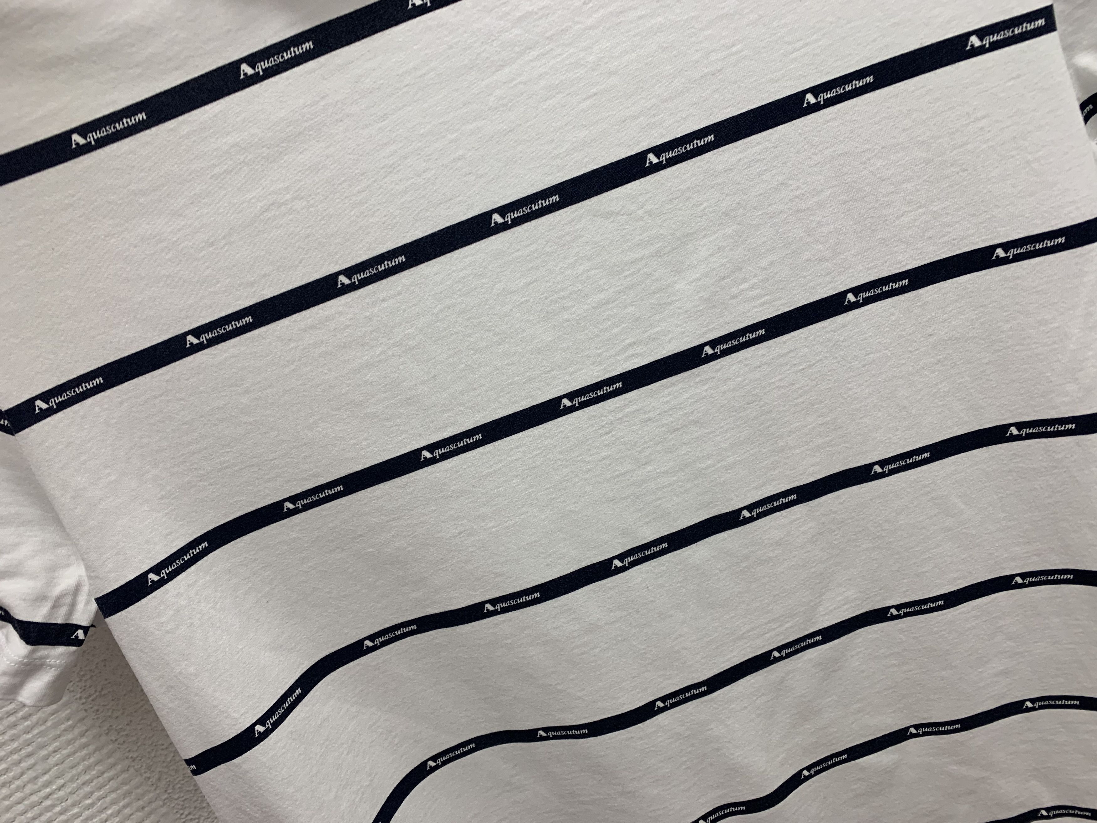 Aquascutum Aquascutum full print t-shirt M size white Size US M / EU 48-50 / 2 - 2 Thumbnail