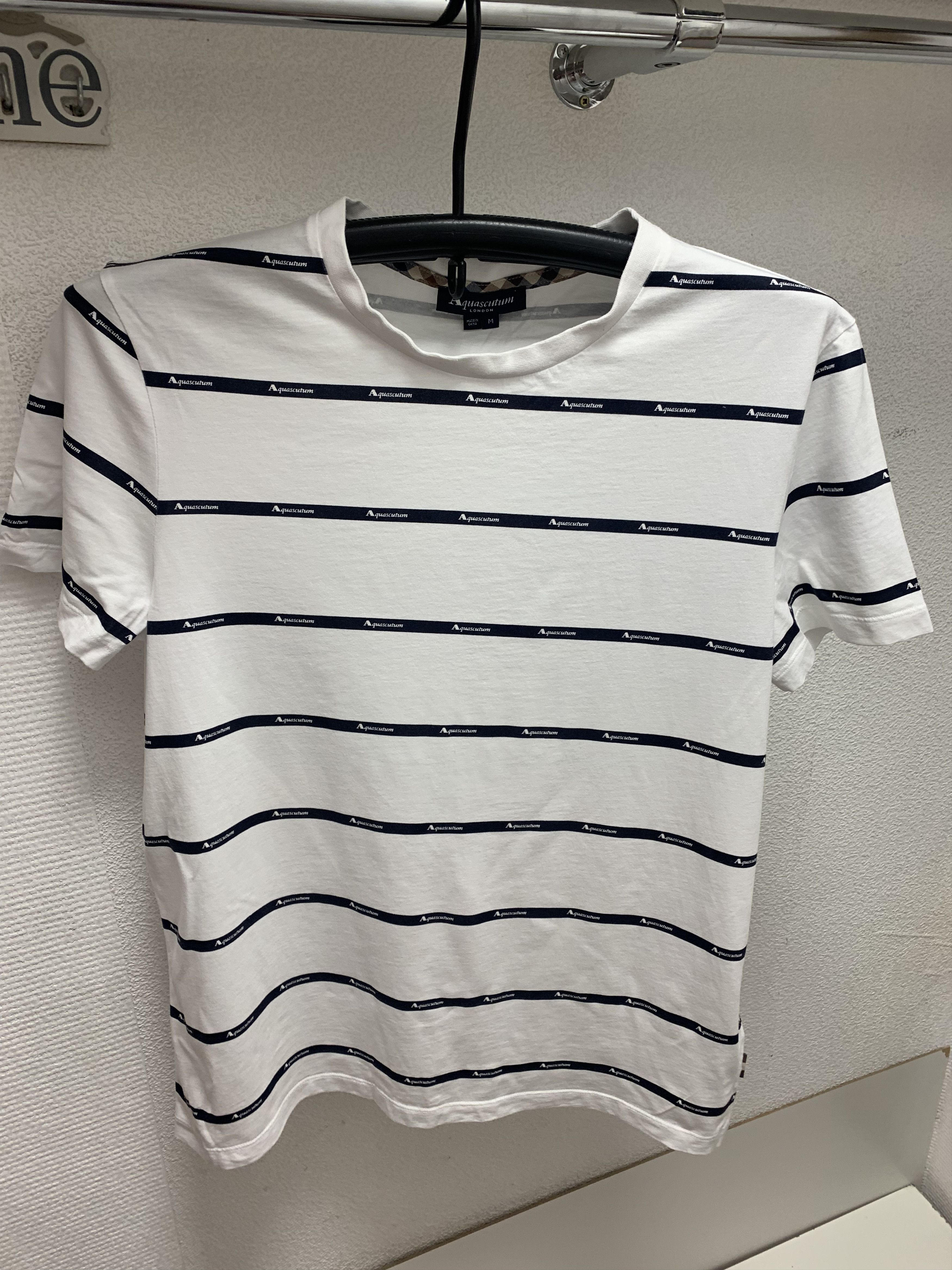 Aquascutum Aquascutum full print t-shirt M size white Size US M / EU 48-50 / 2 - 1 Thumbnail