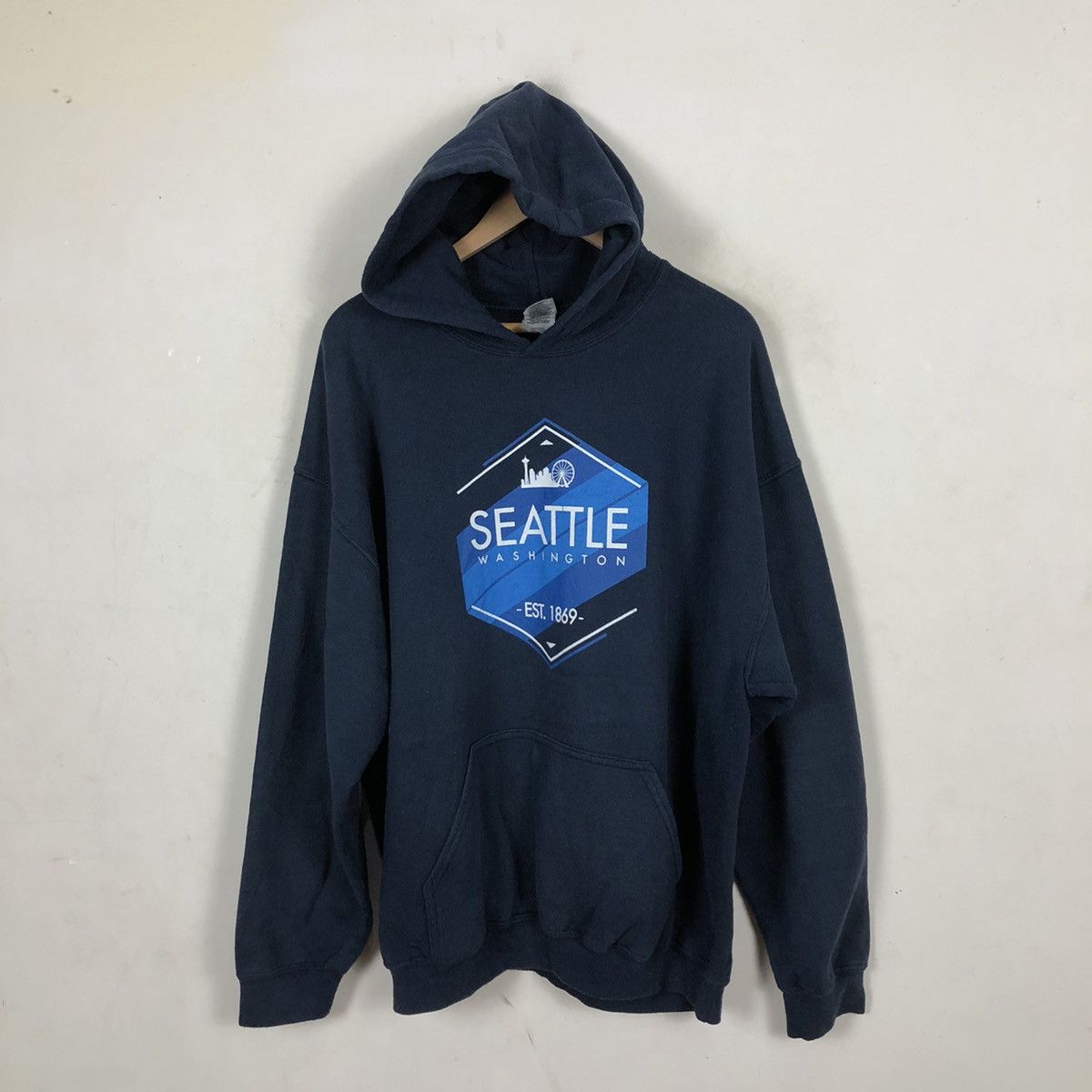 Japanese Brand SEATTLE WASHINGTON EST 1869 HOODIE BIG LOGO Size US XL / EU 56 / 4 - 7 Thumbnail