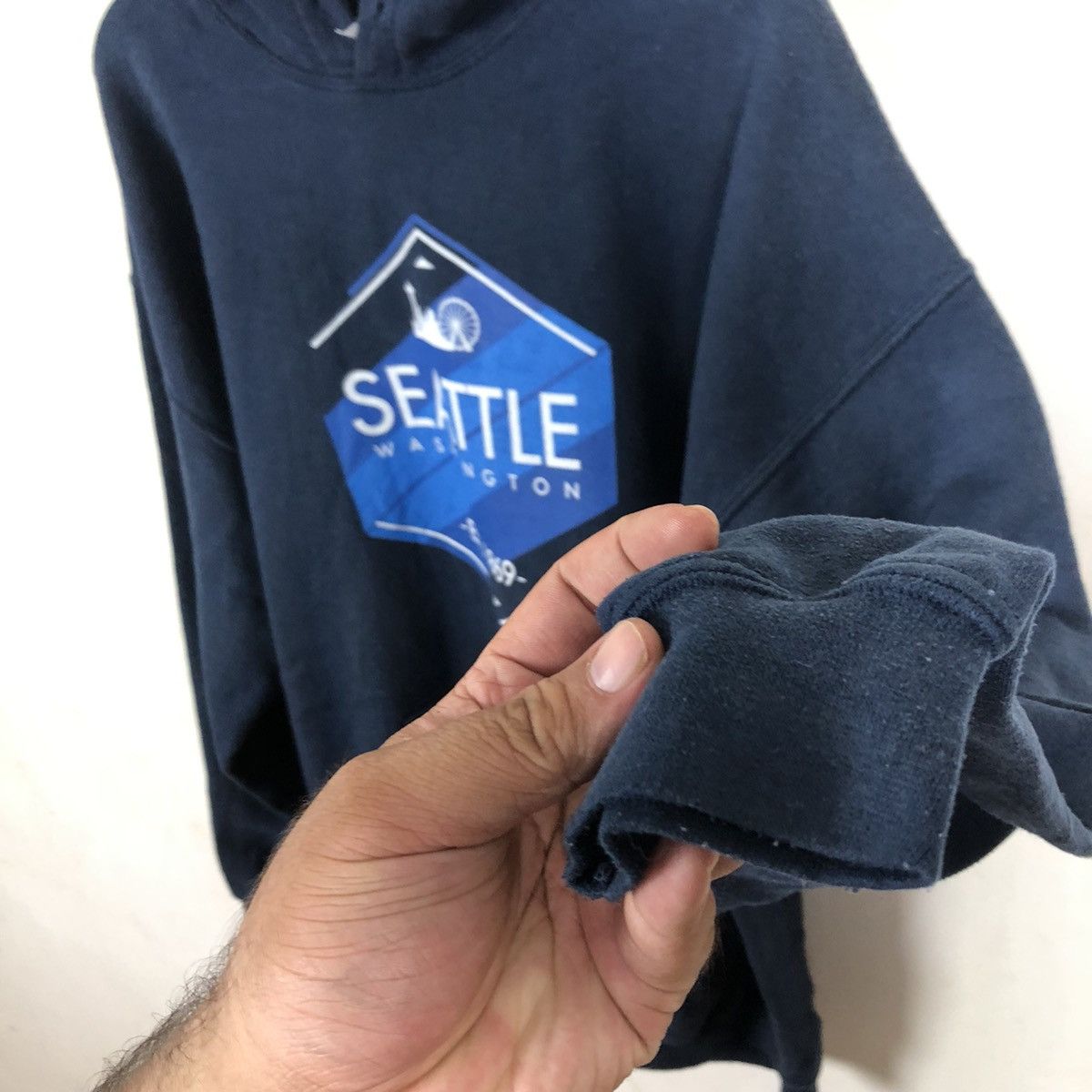 Japanese Brand SEATTLE WASHINGTON EST 1869 HOODIE BIG LOGO Size US XL / EU 56 / 4 - 6 Thumbnail