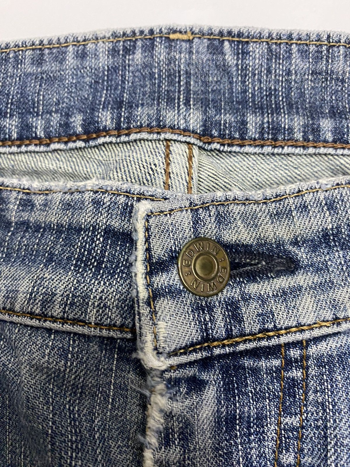 Beauty Beast × Hysteric Glamour 🔥EDWIN 503 DISTRESSED DENIM BAGGY JEANS Size US 32 / EU 48 - 8 Thumbnail