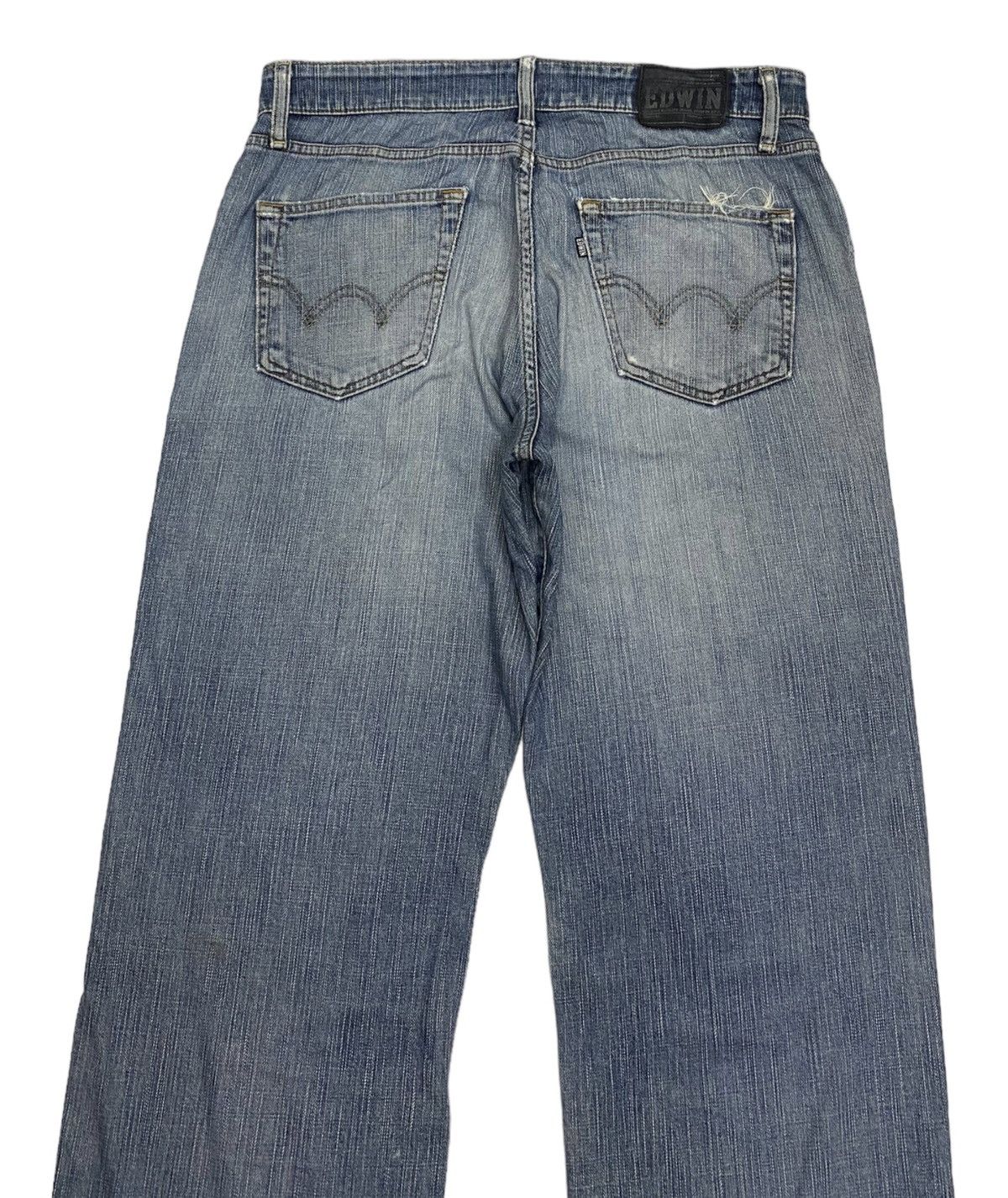Beauty Beast × Hysteric Glamour 🔥EDWIN 503 DISTRESSED DENIM BAGGY JEANS Size US 32 / EU 48 - 4 Thumbnail