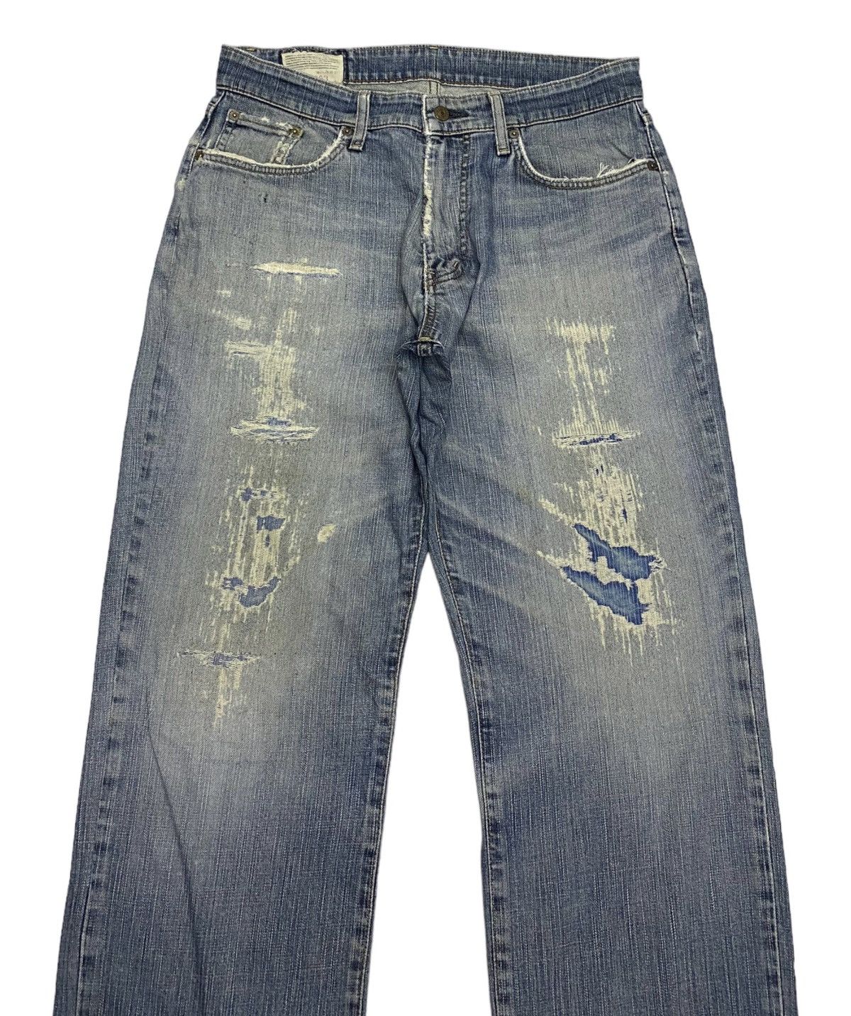Beauty Beast × Hysteric Glamour 🔥EDWIN 503 DISTRESSED DENIM BAGGY JEANS Size US 32 / EU 48 - 5 Thumbnail