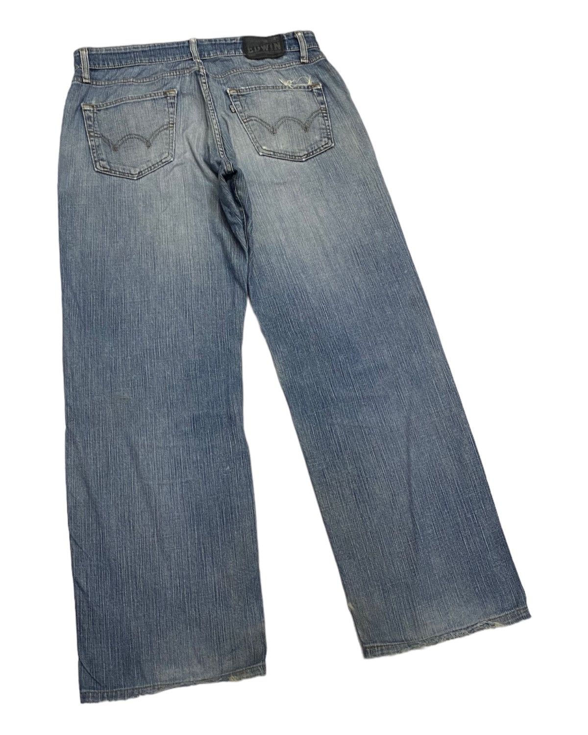 Beauty Beast × Hysteric Glamour 🔥EDWIN 503 DISTRESSED DENIM BAGGY JEANS Size US 32 / EU 48 - 7 Thumbnail
