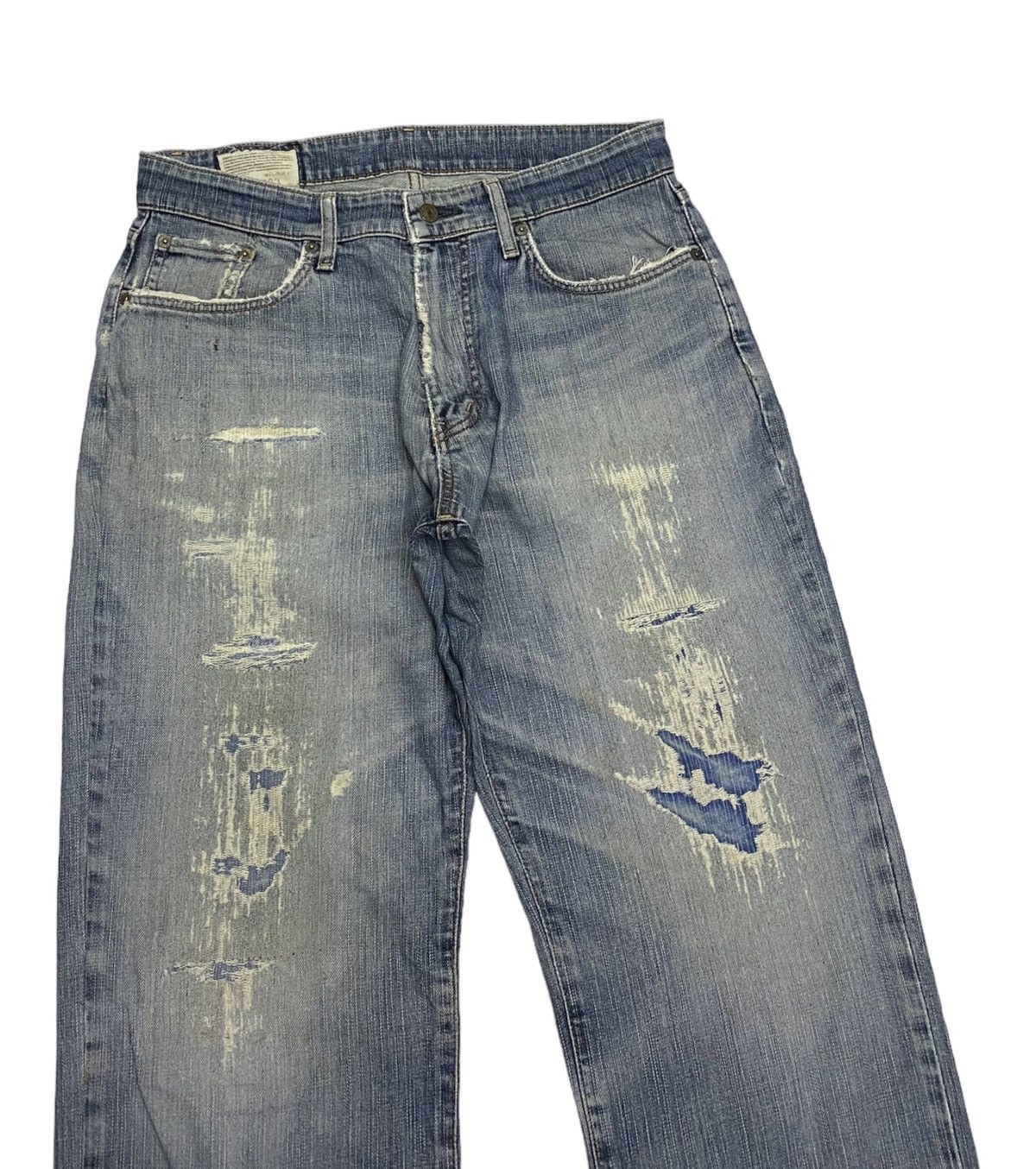 Beauty Beast × Hysteric Glamour 🔥EDWIN 503 DISTRESSED DENIM BAGGY JEANS Size US 32 / EU 48 - 3 Thumbnail