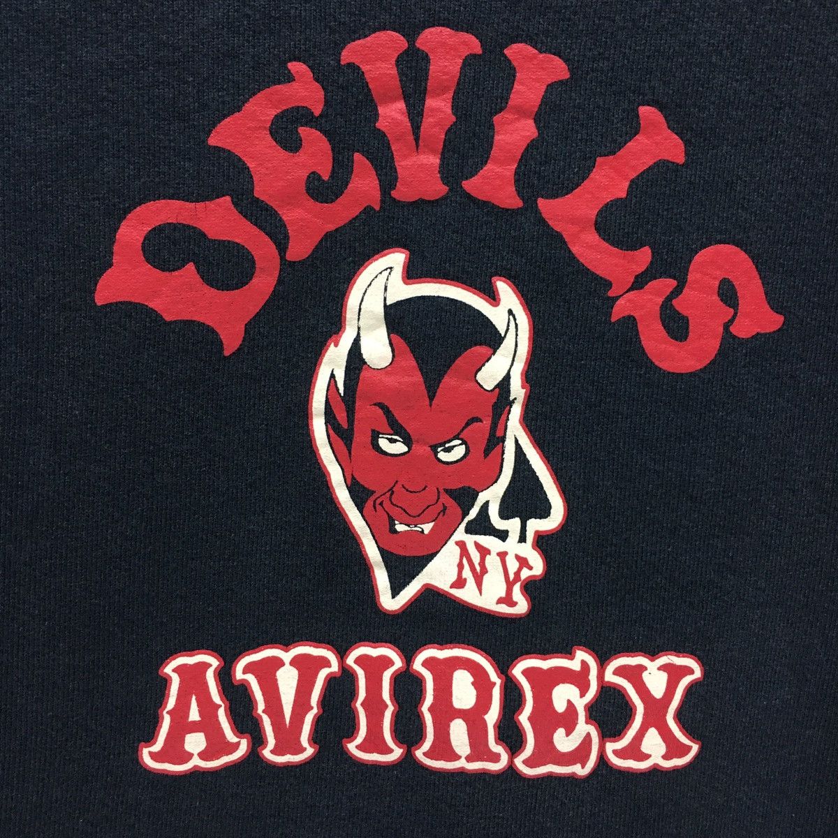 Avirex × Vintage Vintage Avirex Devils Big Logo Army Sweatshirt Size US M / EU 48-50 / 2 - 3 Thumbnail