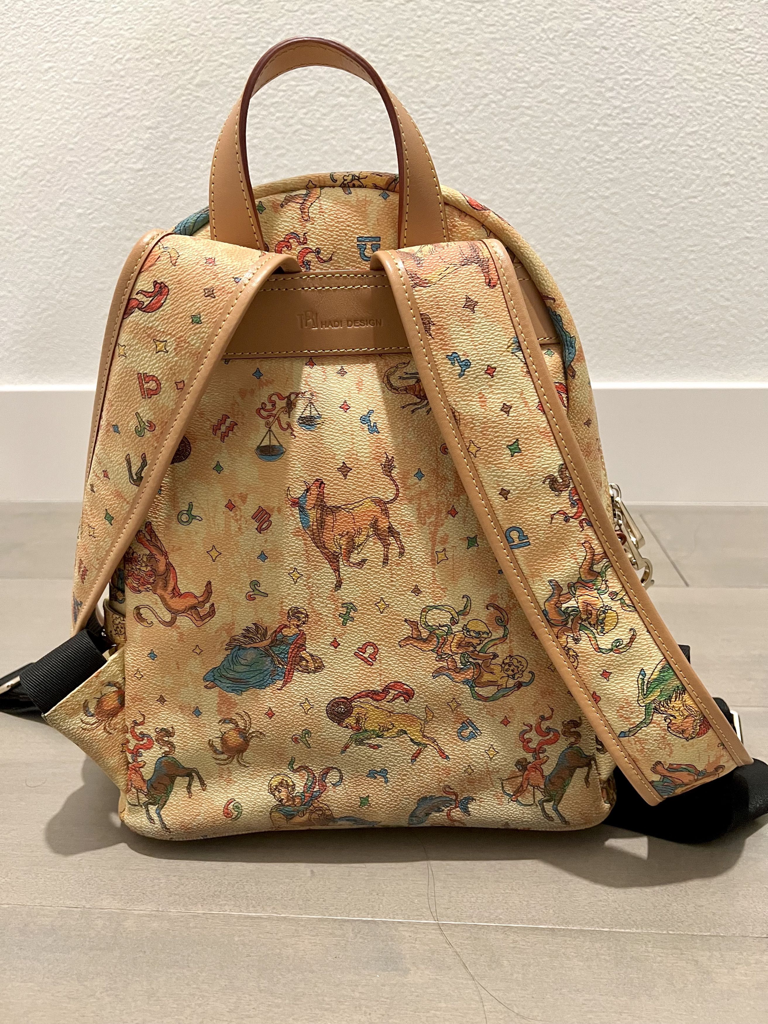 Vintage Trajan Leather Printed Backpack Size ONE SIZE - 5 Thumbnail