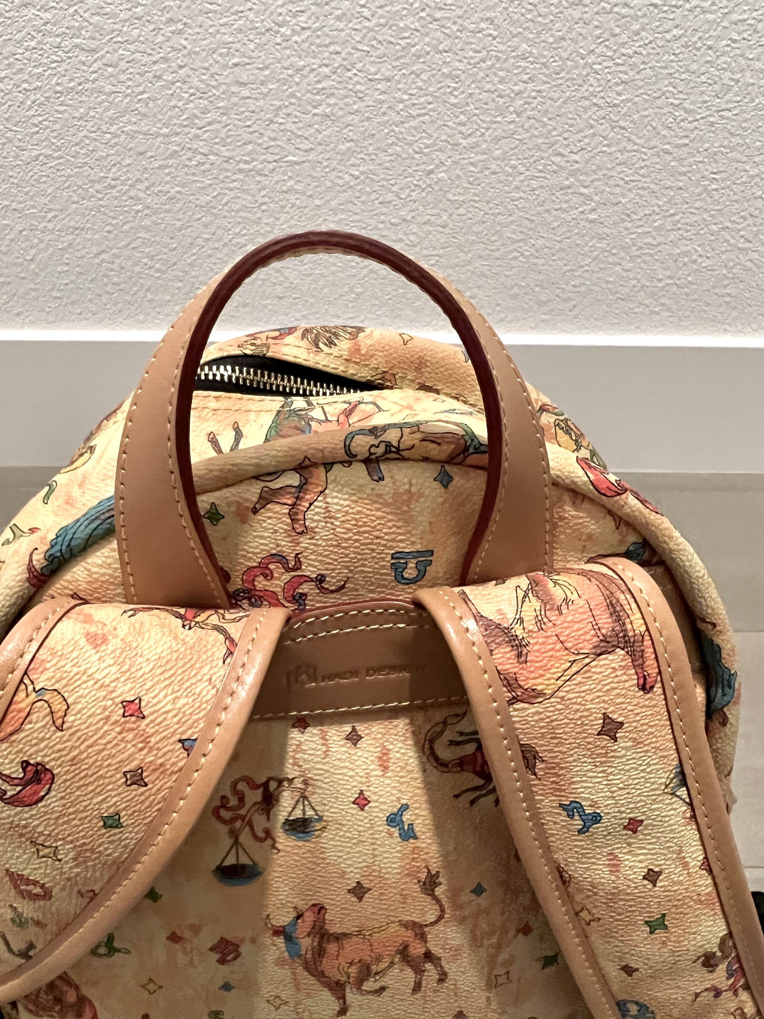 Vintage Trajan Leather Printed Backpack Size ONE SIZE - 6 Thumbnail