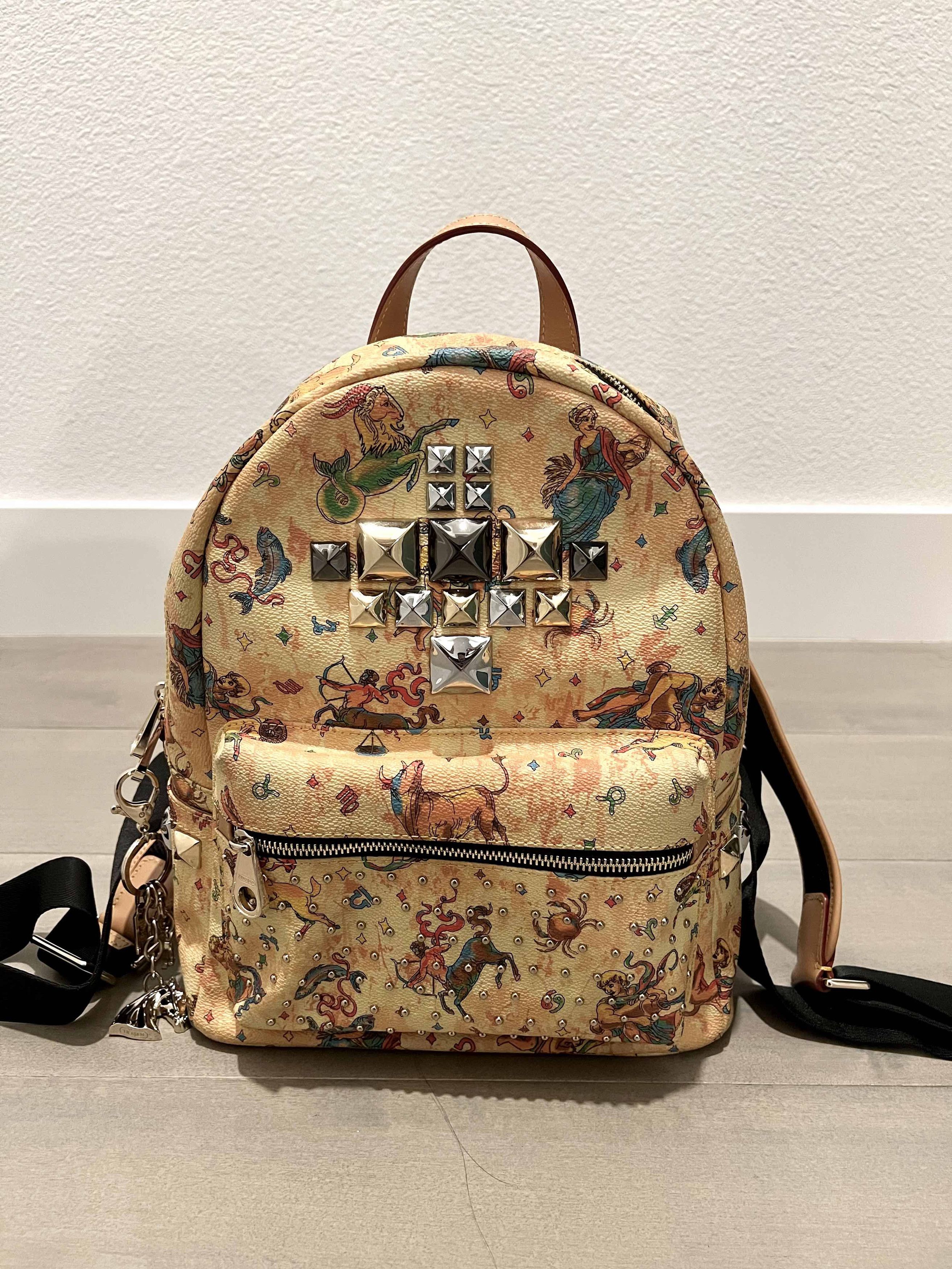 Vintage Trajan Leather Printed Backpack Size ONE SIZE - 1 Thumbnail