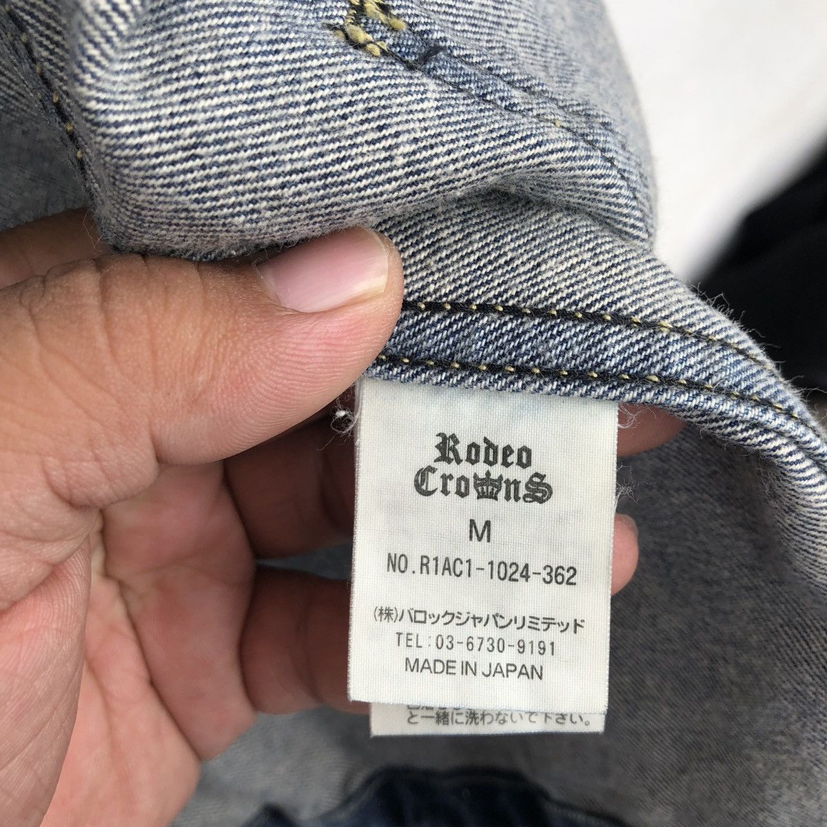 Japanese Brand DENIM JACKET MULTI POCKET HOODIE RADEO CROWN JAPAN Size US M / EU 48-50 / 2 - 12 Thumbnail