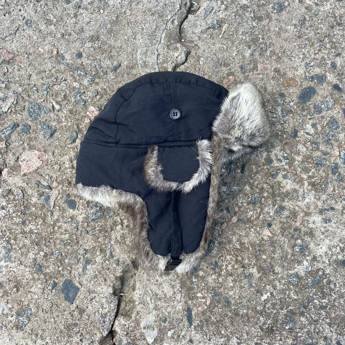 20471120 Vintage 90s Alt Beanie Mohair Ushanka Faux American VTg Size ONE SIZE - 1 Thumbnail