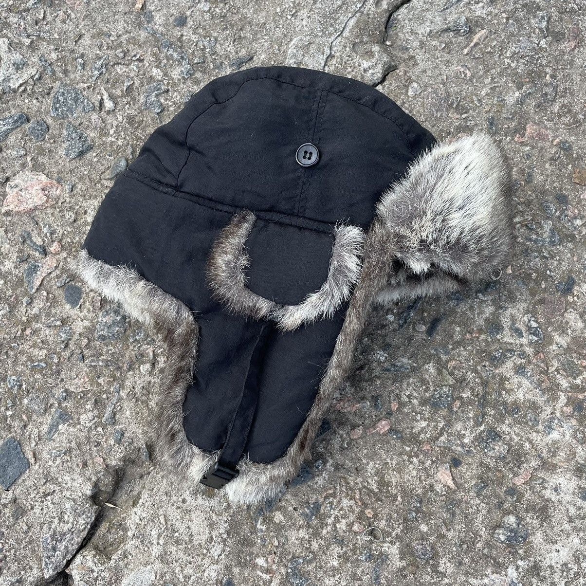 20471120 Vintage 90s Alt Beanie Mohair Ushanka Faux American VTg Size ONE SIZE - 2 Thumbnail