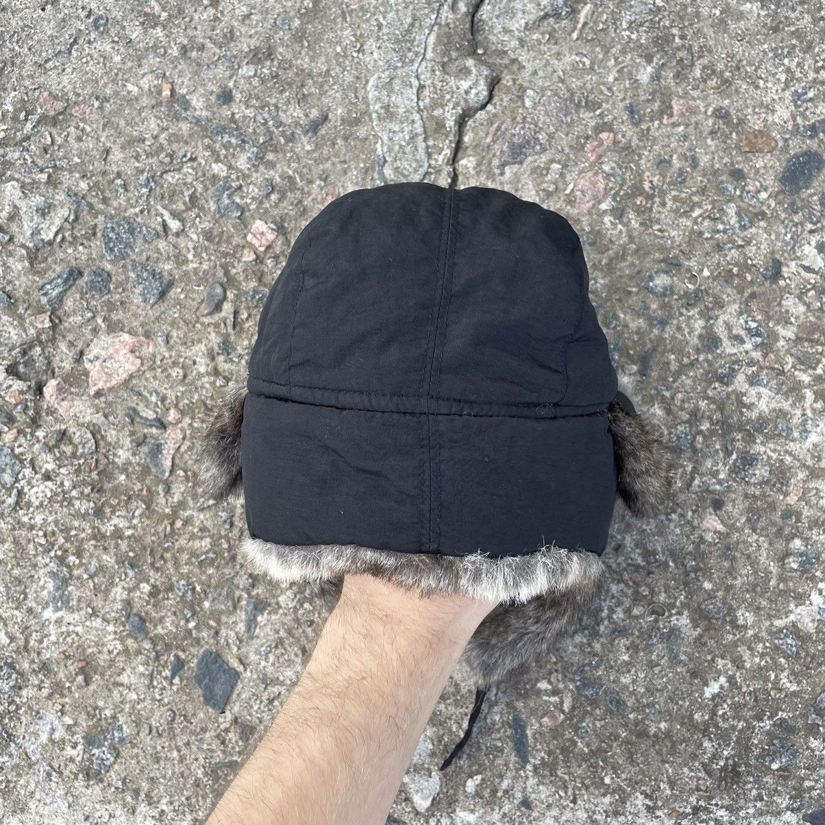 20471120 Vintage 90s Alt Beanie Mohair Ushanka Faux American VTg Size ONE SIZE - 5 Thumbnail
