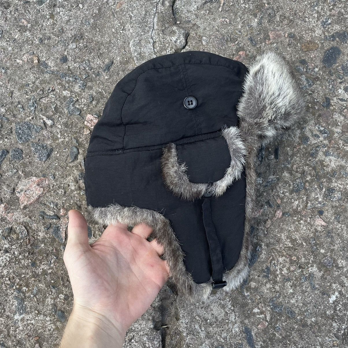 20471120 Vintage 90s Alt Beanie Mohair Ushanka Faux American VTg Size ONE SIZE - 3 Thumbnail