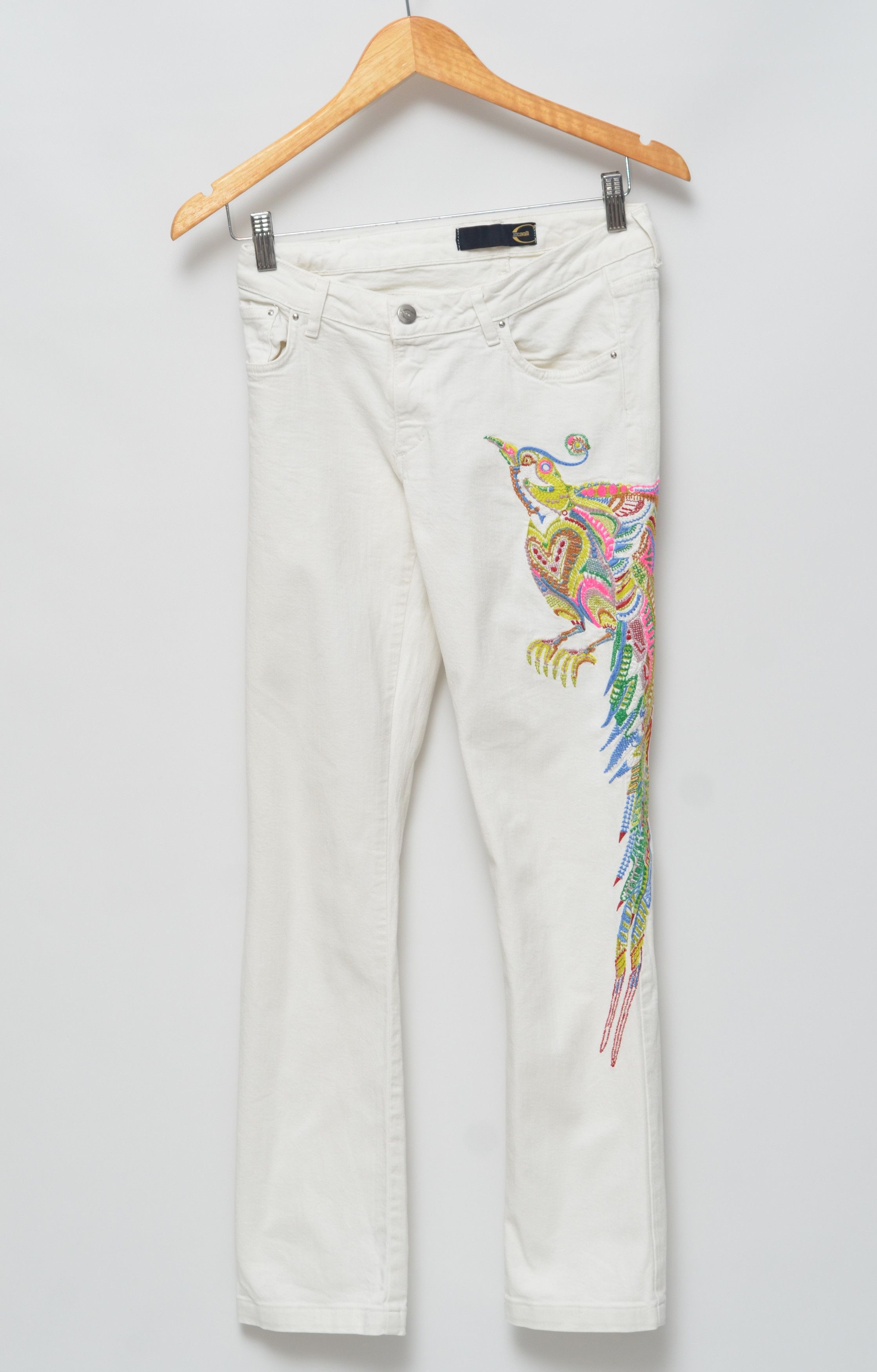 Just Cavalli Mustard Yellow Straight Formal Trousers Pants main image 1