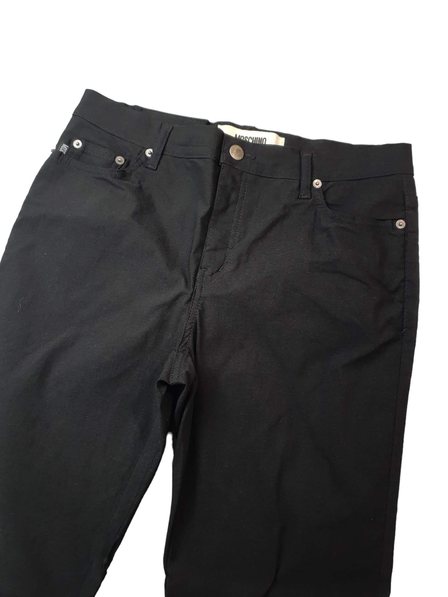 Moschino Moschino Jeans Black Viscose Bootcut Pants Size 30 Size 30" / US 8 / IT 44 - 3 Thumbnail