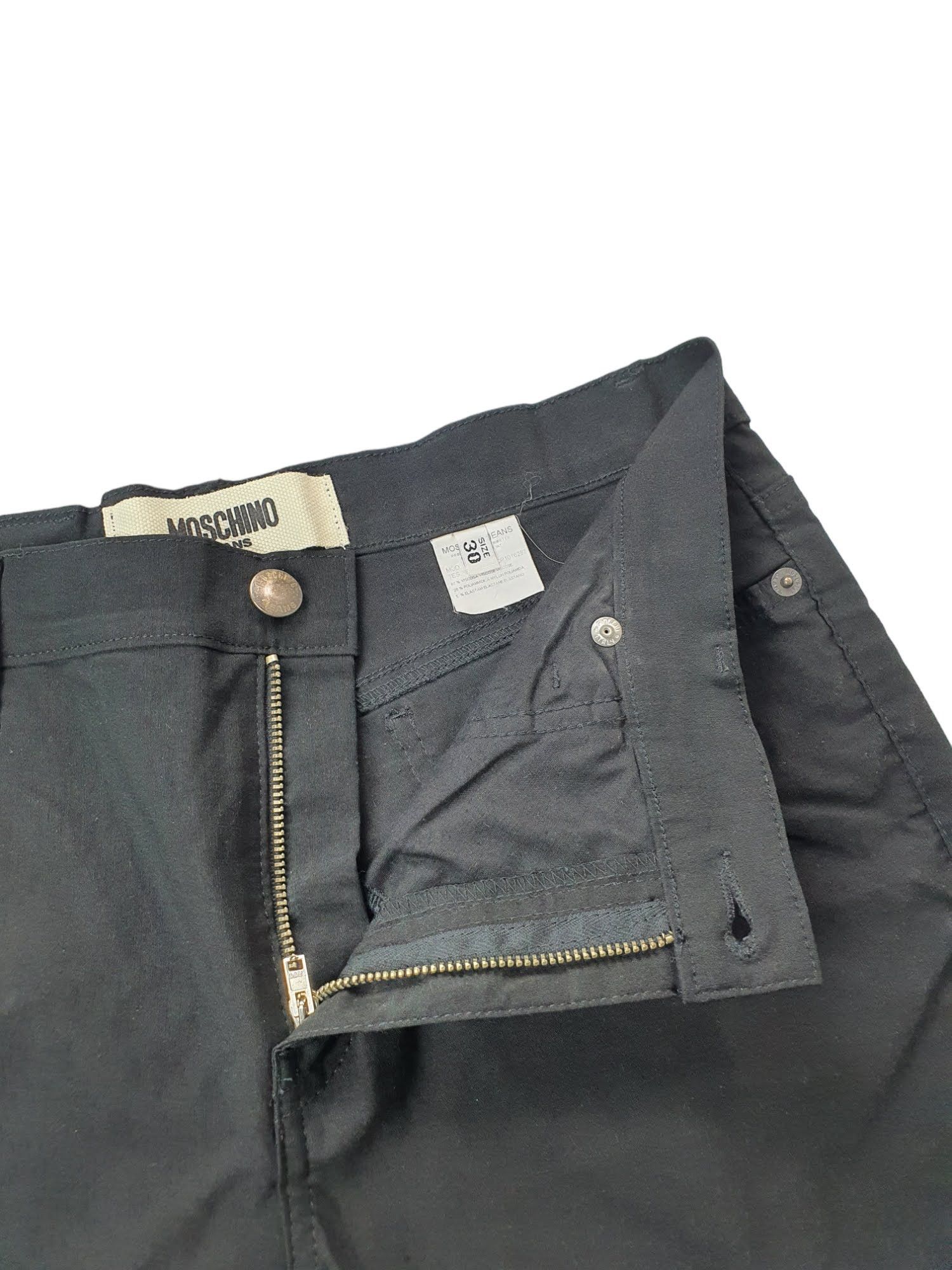 Moschino Moschino Jeans Black Viscose Bootcut Pants Size 30 Size 30" / US 8 / IT 44 - 6 Thumbnail