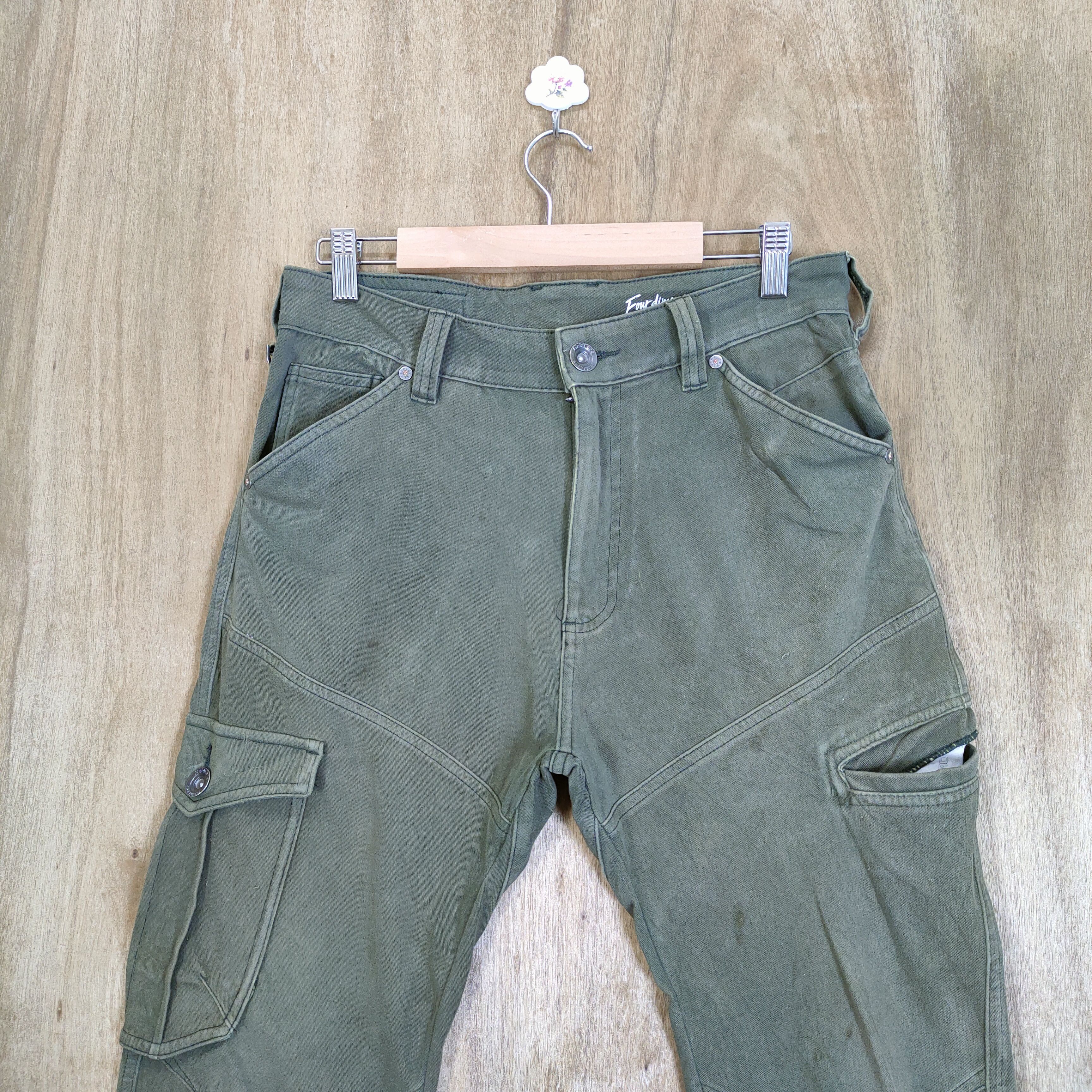 Japanese Brand VINTAGE JAPANESE BRAND FADED CARGO PANTS Size US 30 / EU 46 - 3 Thumbnail