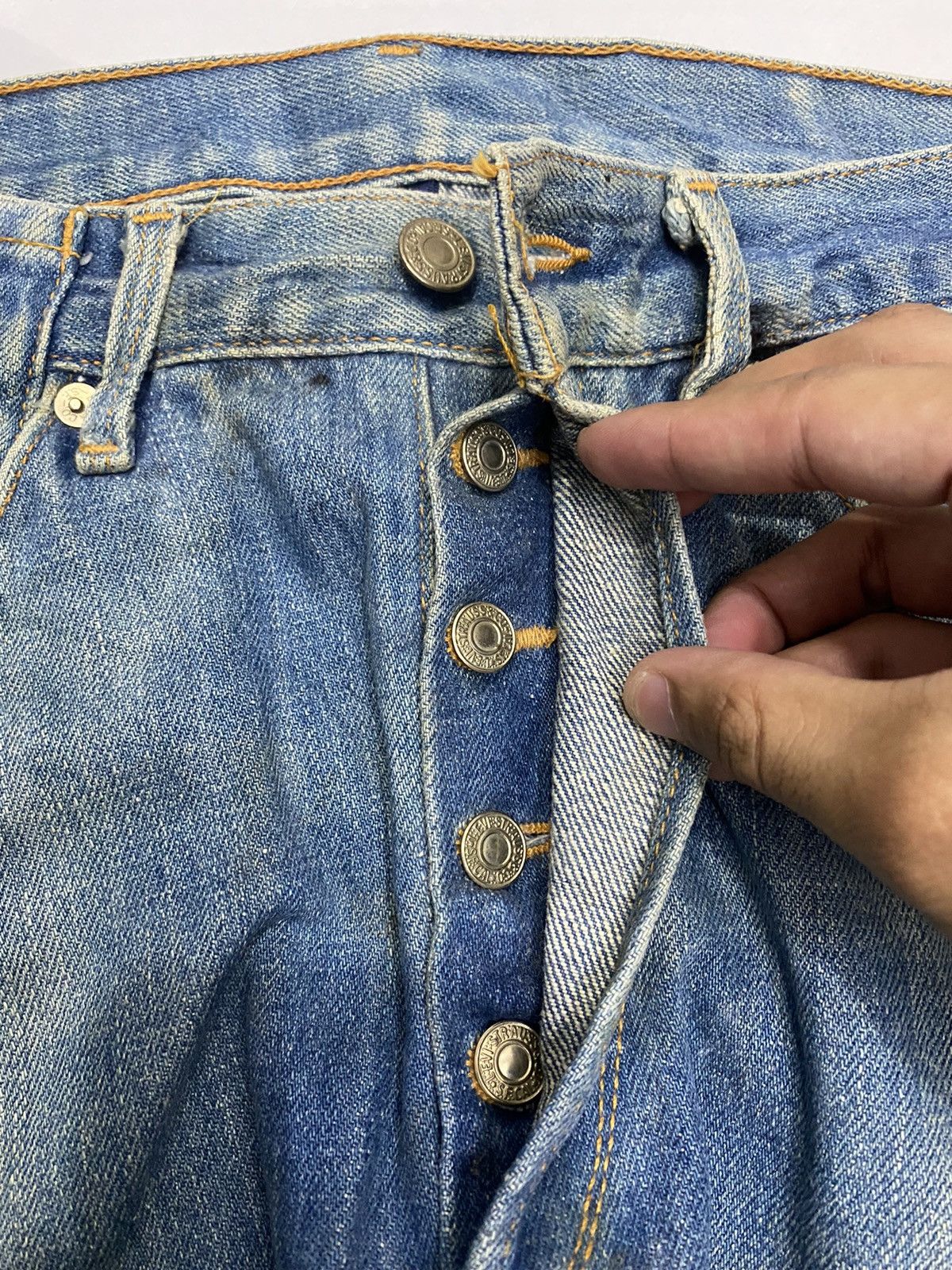 Engineered Garments × Levi's 🔥RUSTY TWISTED LEG LEVIS R DISTRESSED DENIM JEANS Size US 32 / EU 48 - 10 Thumbnail