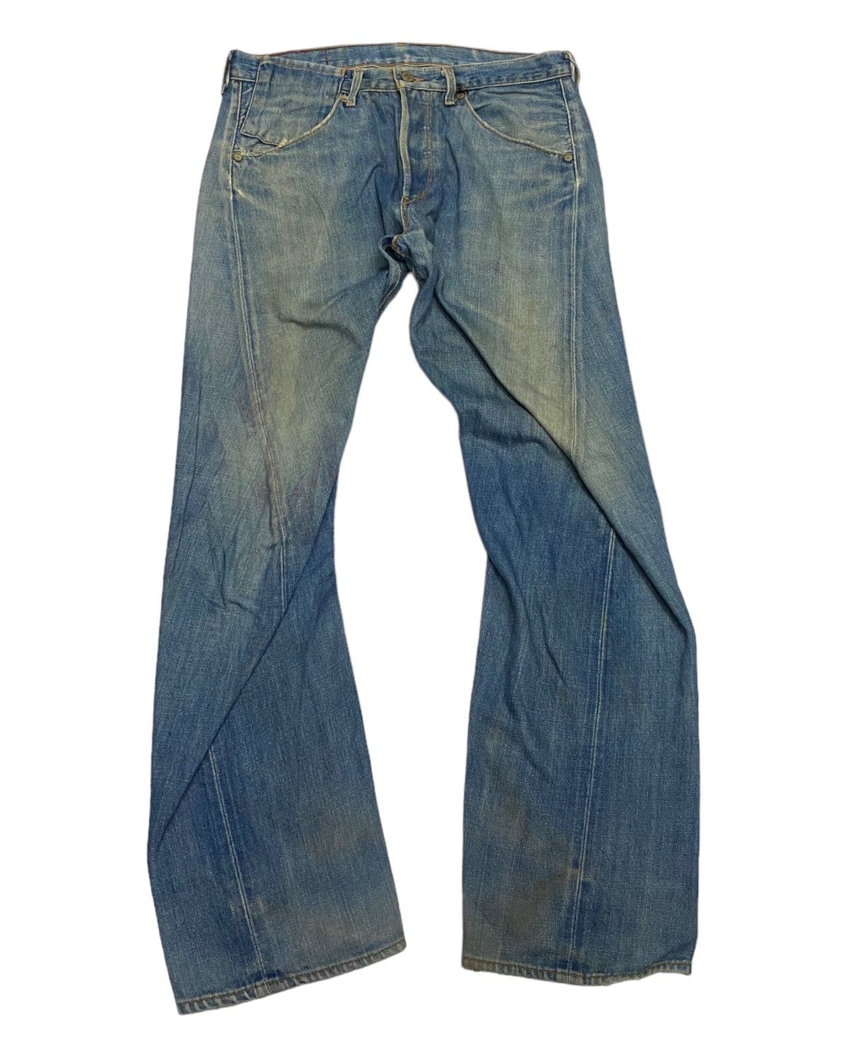 Engineered Garments × Levi's 🔥RUSTY TWISTED LEG LEVIS R DISTRESSED DENIM JEANS Size US 32 / EU 48 - 1 Thumbnail