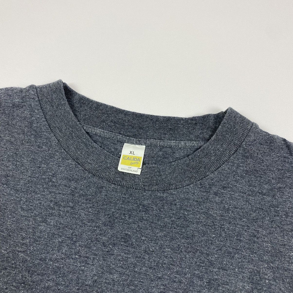 Vintage 90’s Vintage Sun Faded Calida Blank Single Stitch T-Shirt Size US XL / EU 56 / 4 - 3 Thumbnail
