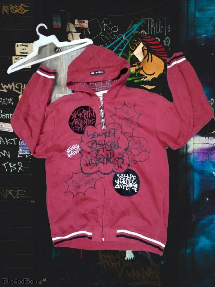 Rap Tees Streetwear Urban VINTAGE Y2K AB TECH URBAN ZIPPER HOODIE Grailed