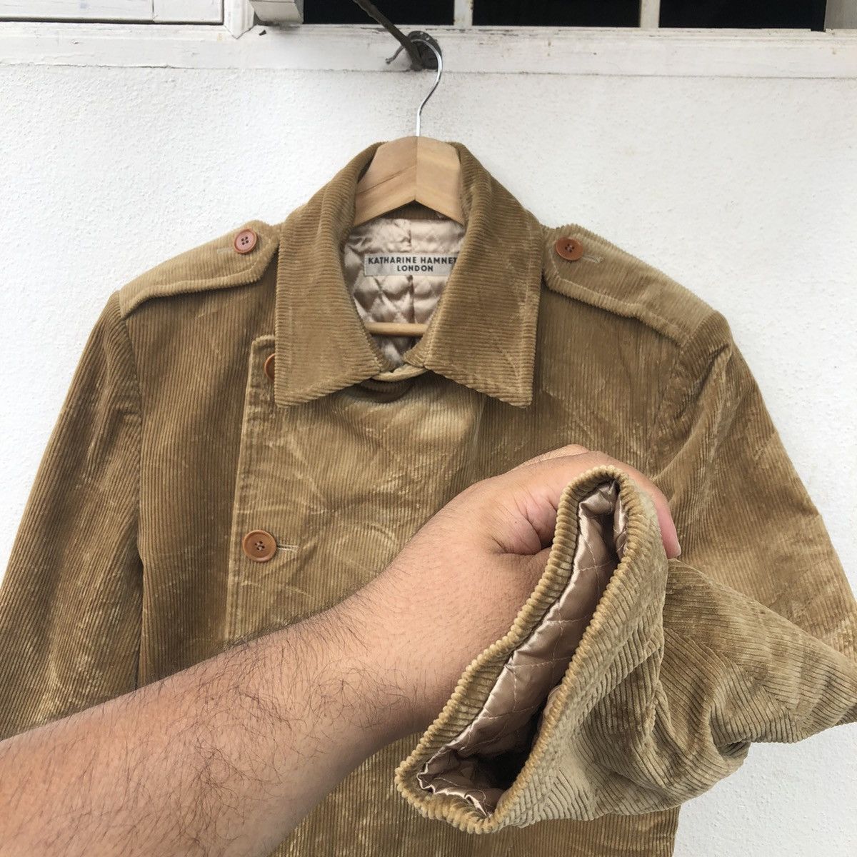 Katharine Hamnett London KATHARINE HAMNETT LONDON CORDUROY JACKET MADE IN JAPAN Size US M / EU 48-50 / 2 - 4 Thumbnail