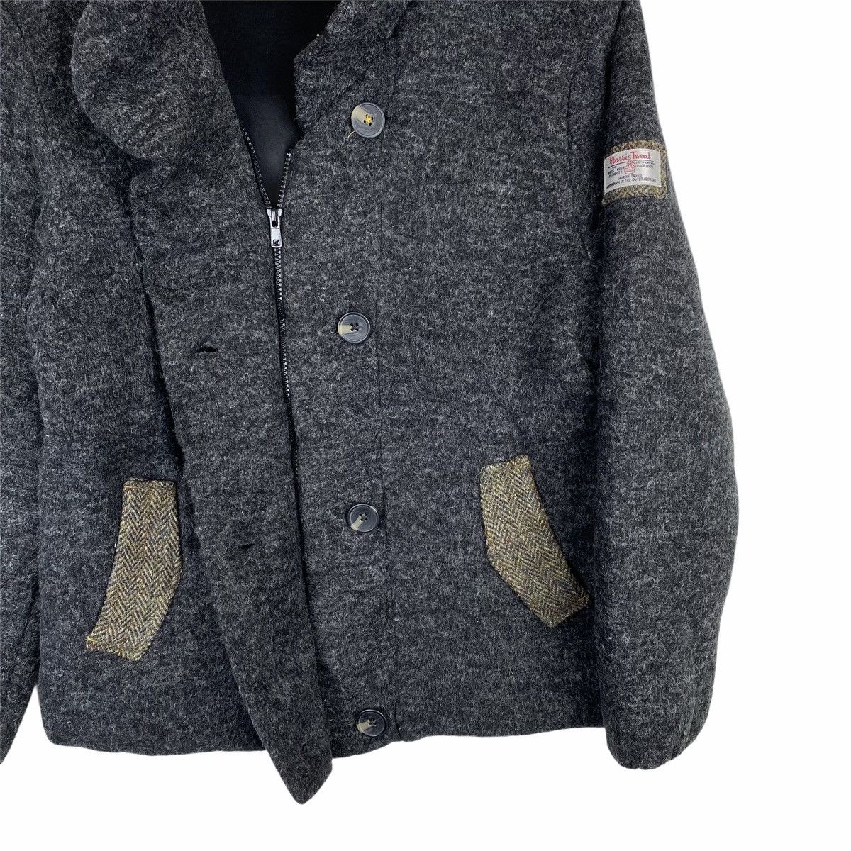 Harris Tweed × Vintage HARRIS TWEED HANDWOVEN SCOTLAND DESIGN SWEATER JACKET Size US S / EU 44-46 / 1 - 5 Thumbnail