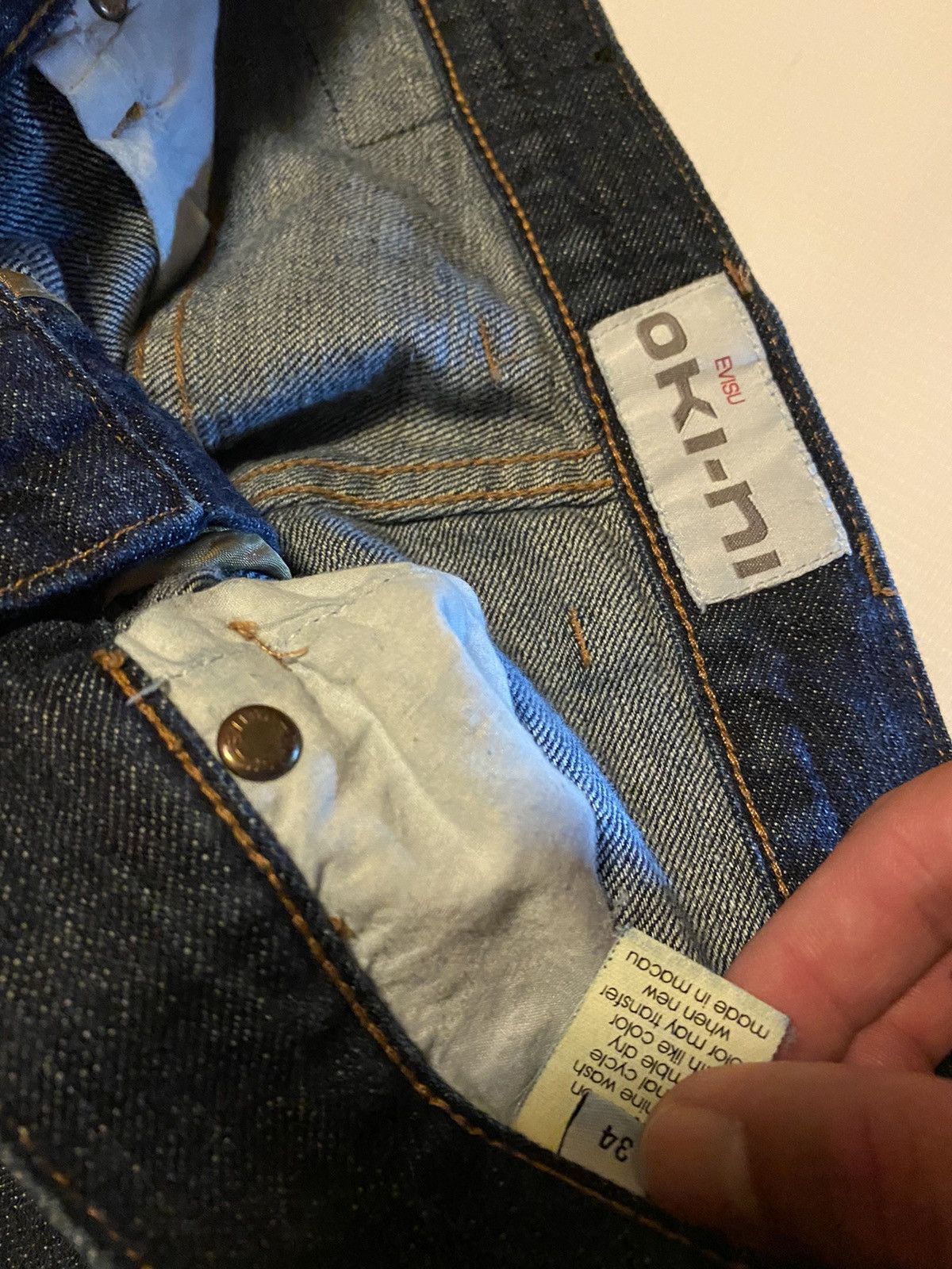 Evisu × Vintage Evisu Rare OKI NI jeans size 34 Size US 34 / EU 50 - 7 Thumbnail